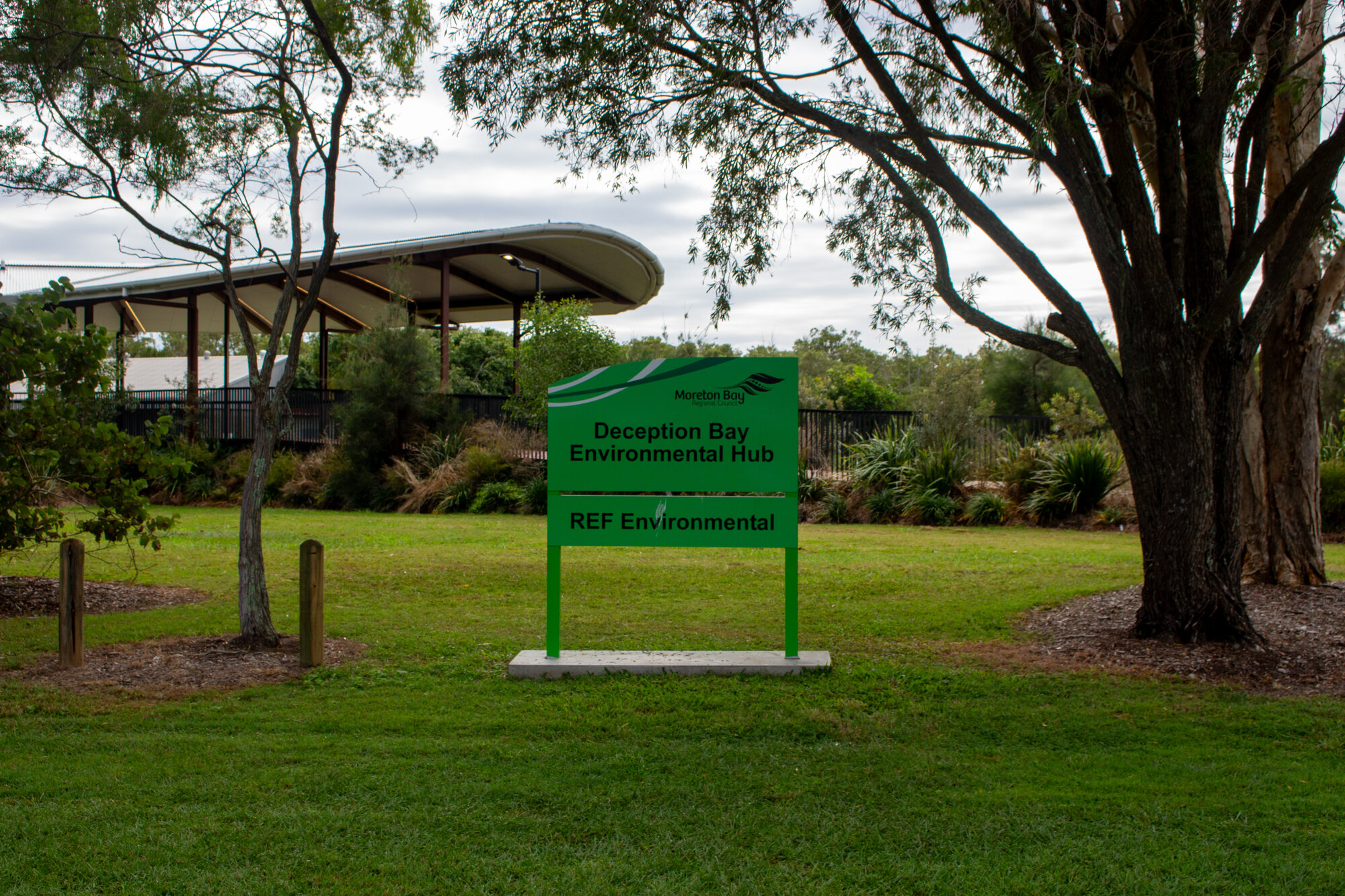 Property sign for Deception Bay Environmental Hub - 7 Joseph Crescent Deception Bay