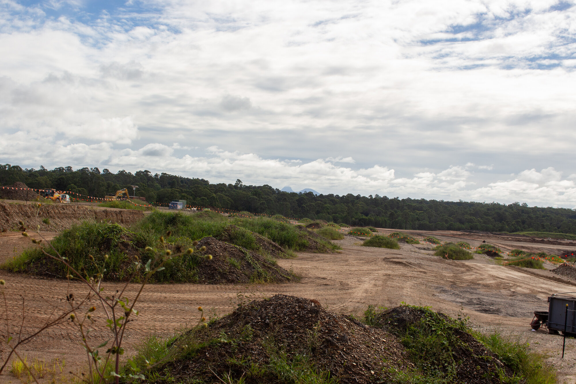 Earthworks at the construction site for the Kinma Valley housing development off Jacko Place Morayfield