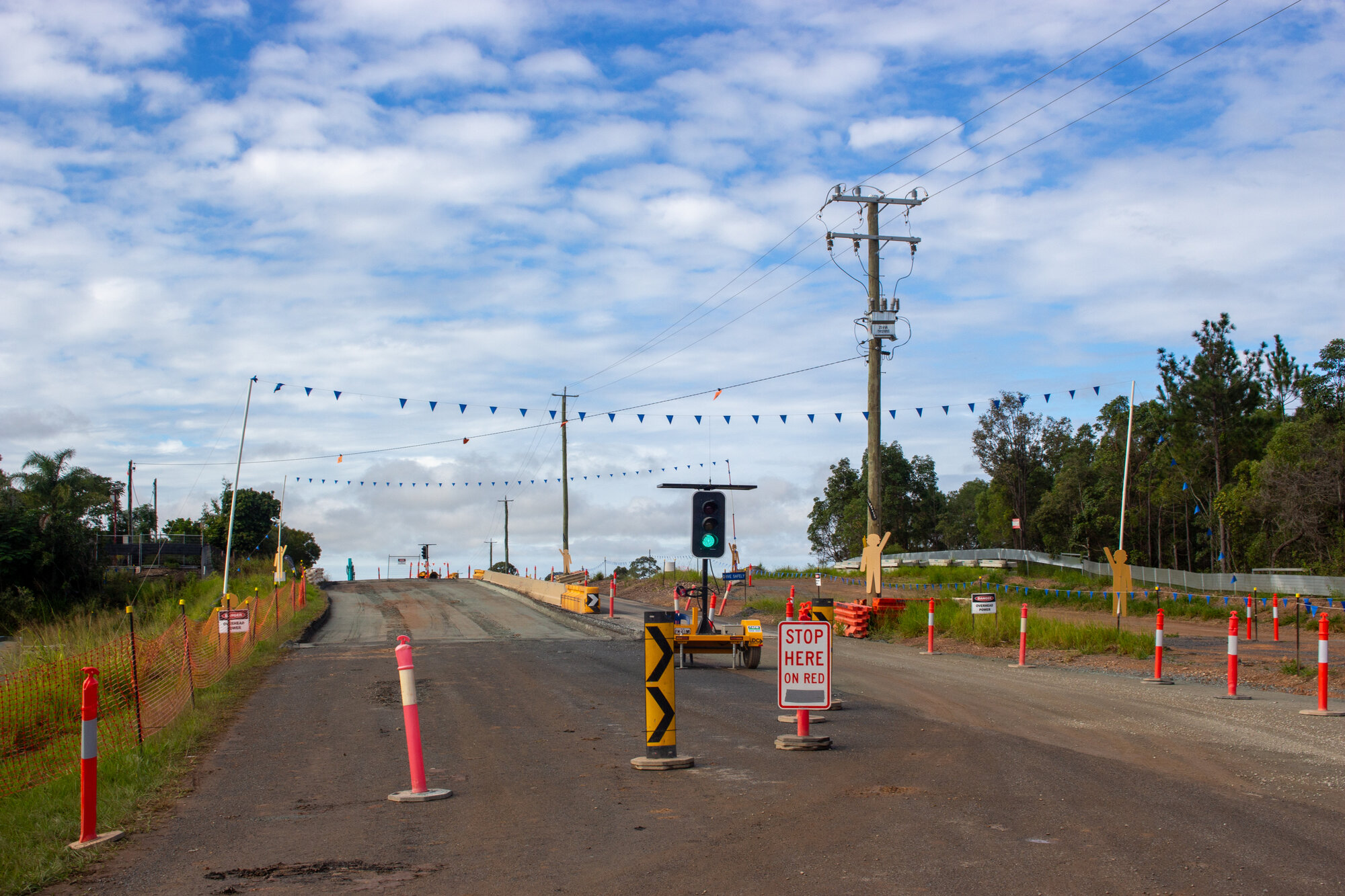Reconstruction roadworks of Jacko Place Morayfield - Kinma Valley housing development