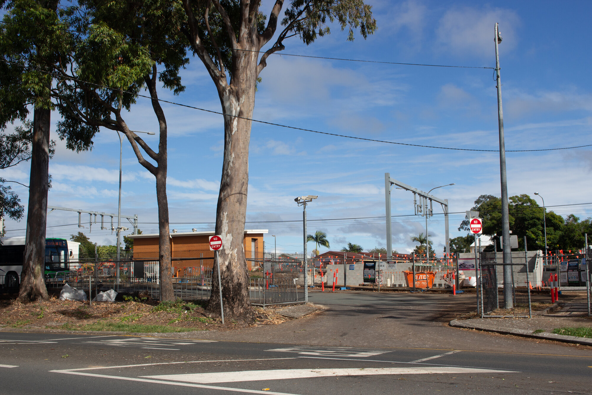 Burpengary Railway Station upgrade to shuttle stop - corner Burpengary Road and Rowley Road Burpengary - exit driveway