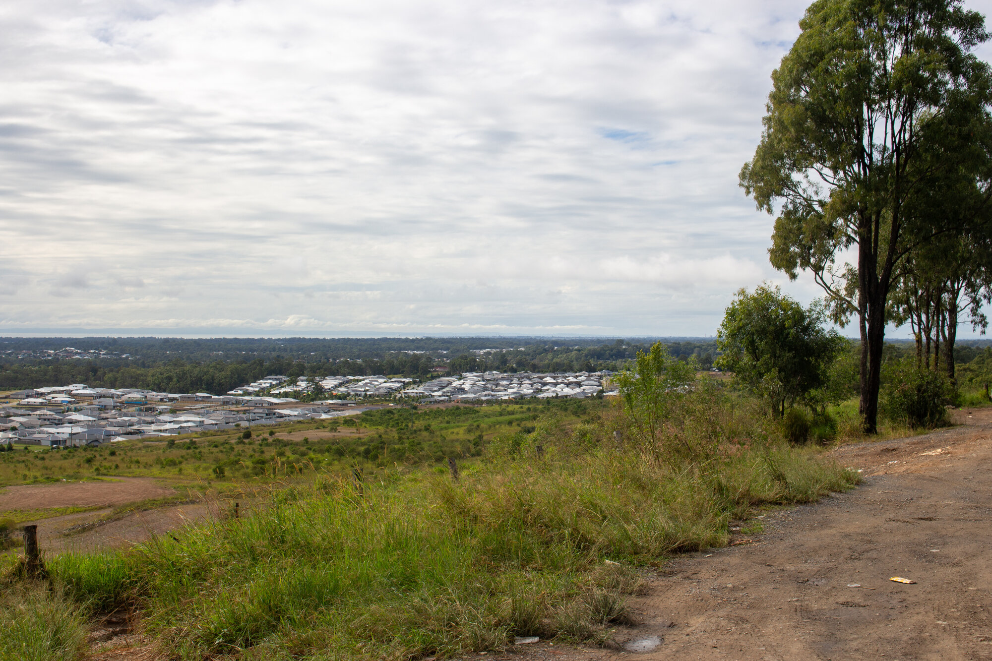 Ridge View Estate looking east from the Narangba Lookout - Raynbird Road Narangba