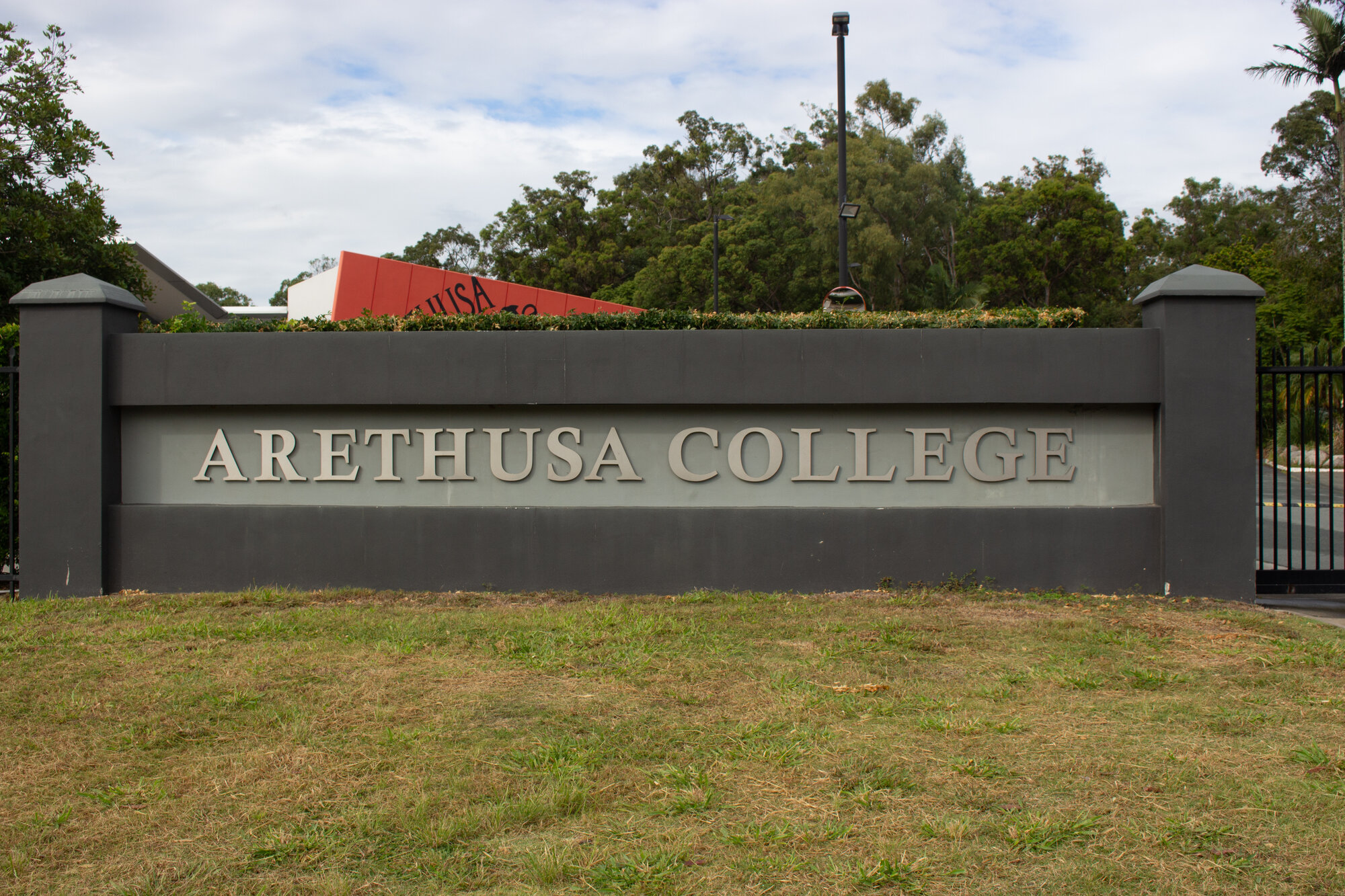 Entrance sign to Arethusa College - 1-83 Deception Bay Road Deception Bay
