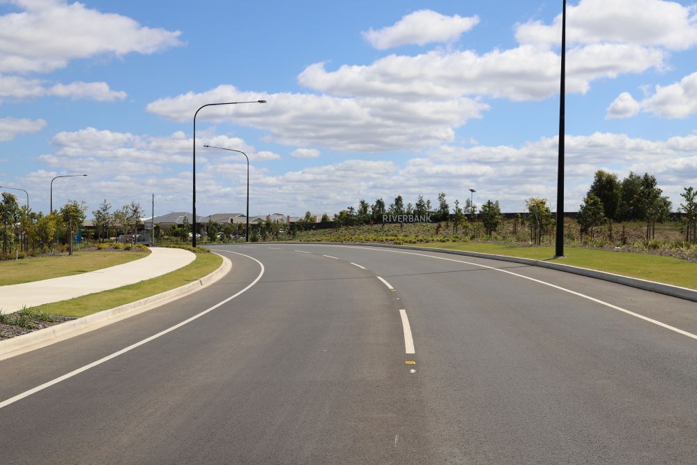 Entrance to Riverbank Housing Estate, Market Drive Caboolture South, 2020