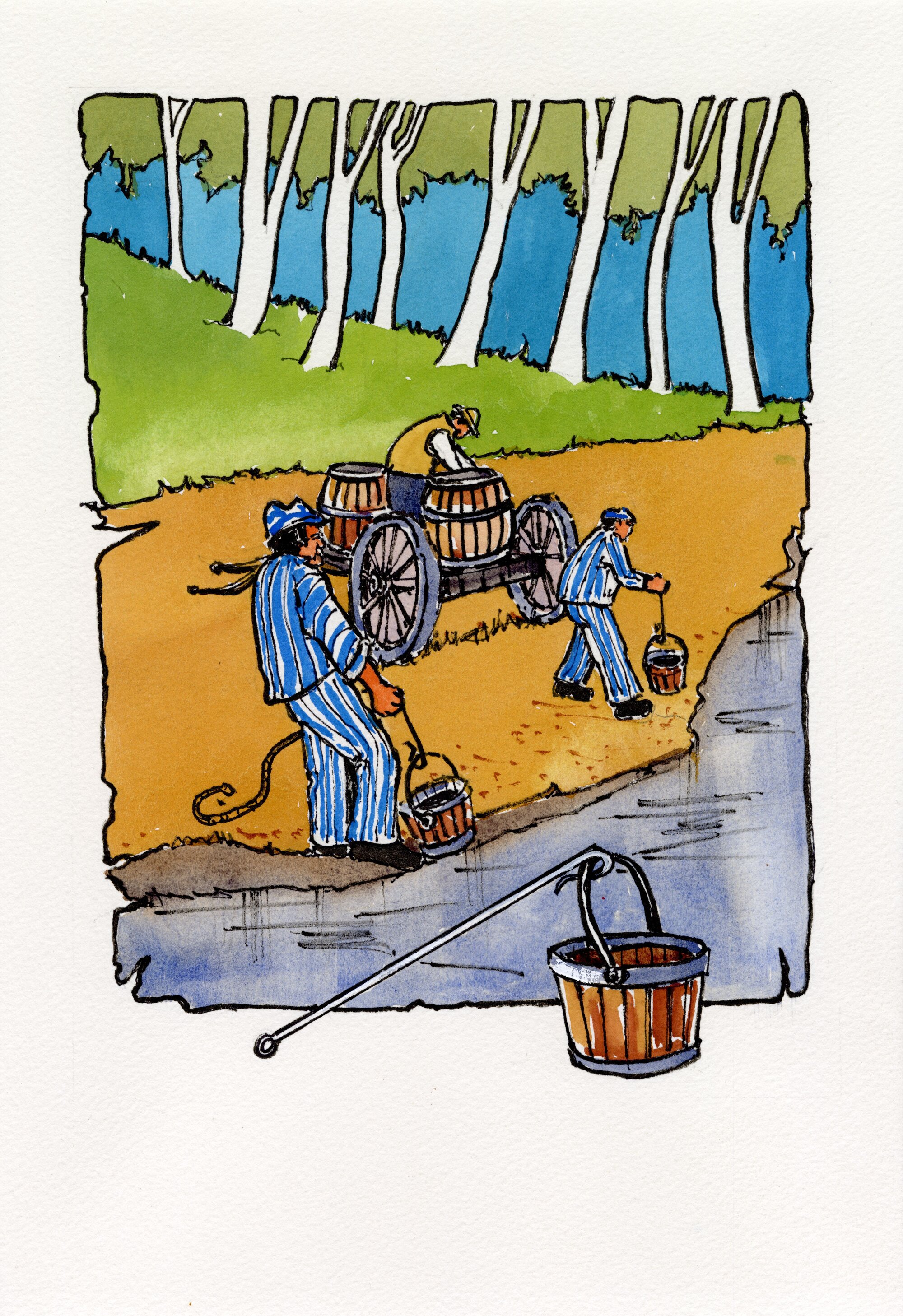 Redcliffe Convict Artwork - Water from the Creek