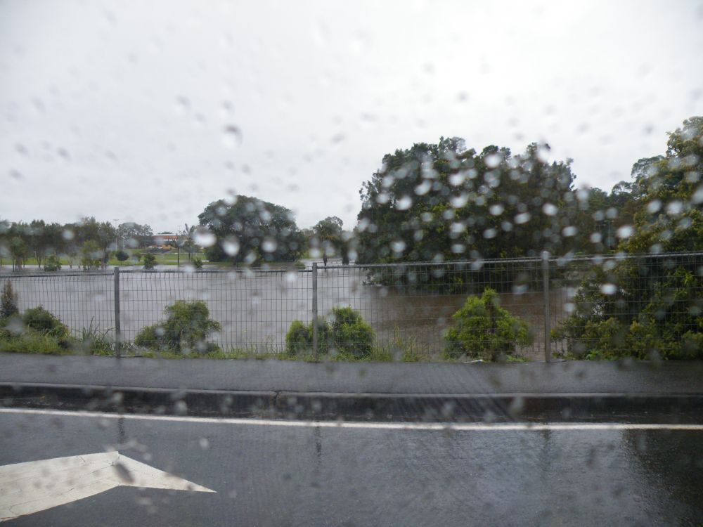 January 2011 Flood Event - Centenary Lakes Caboolture in flood