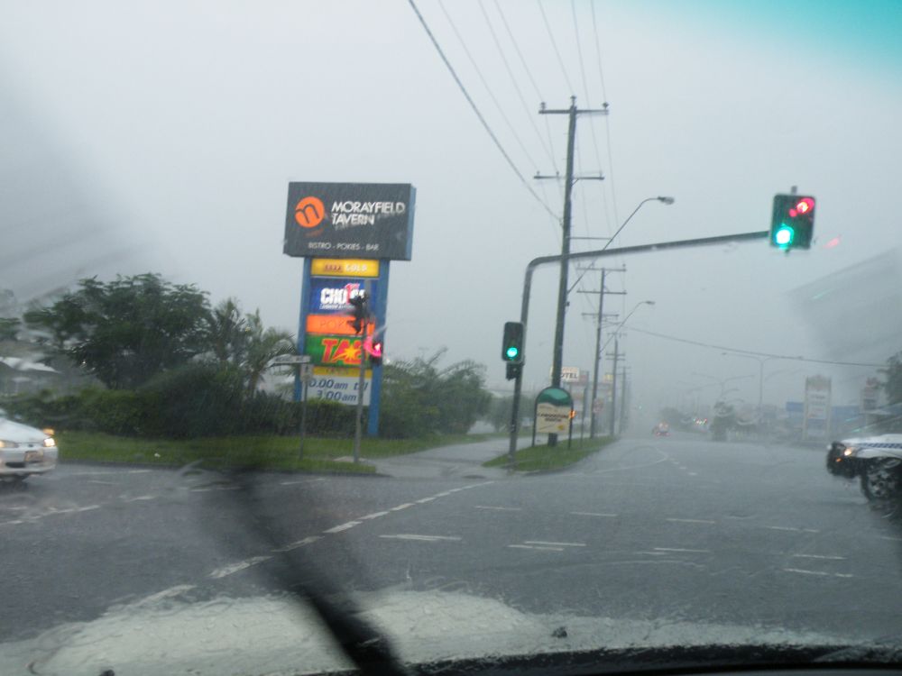 January 2011 Flood Event - Floodwaters across Morayfield Road Morayfield