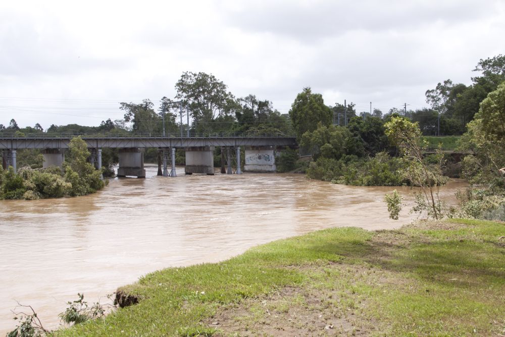 January 2011 Flood Event - Floodwaters in the North Pine River have receded substantially