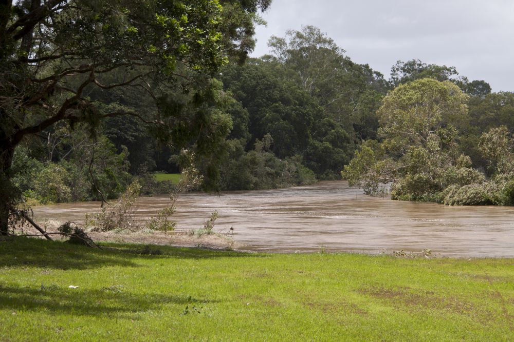 January 2011 Flood Event - Floodwaters in the North Pine River have receded substantially