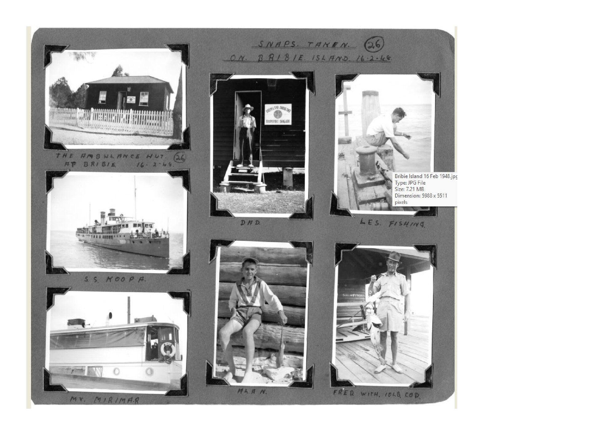 Bribie Island 16 Feb 1948