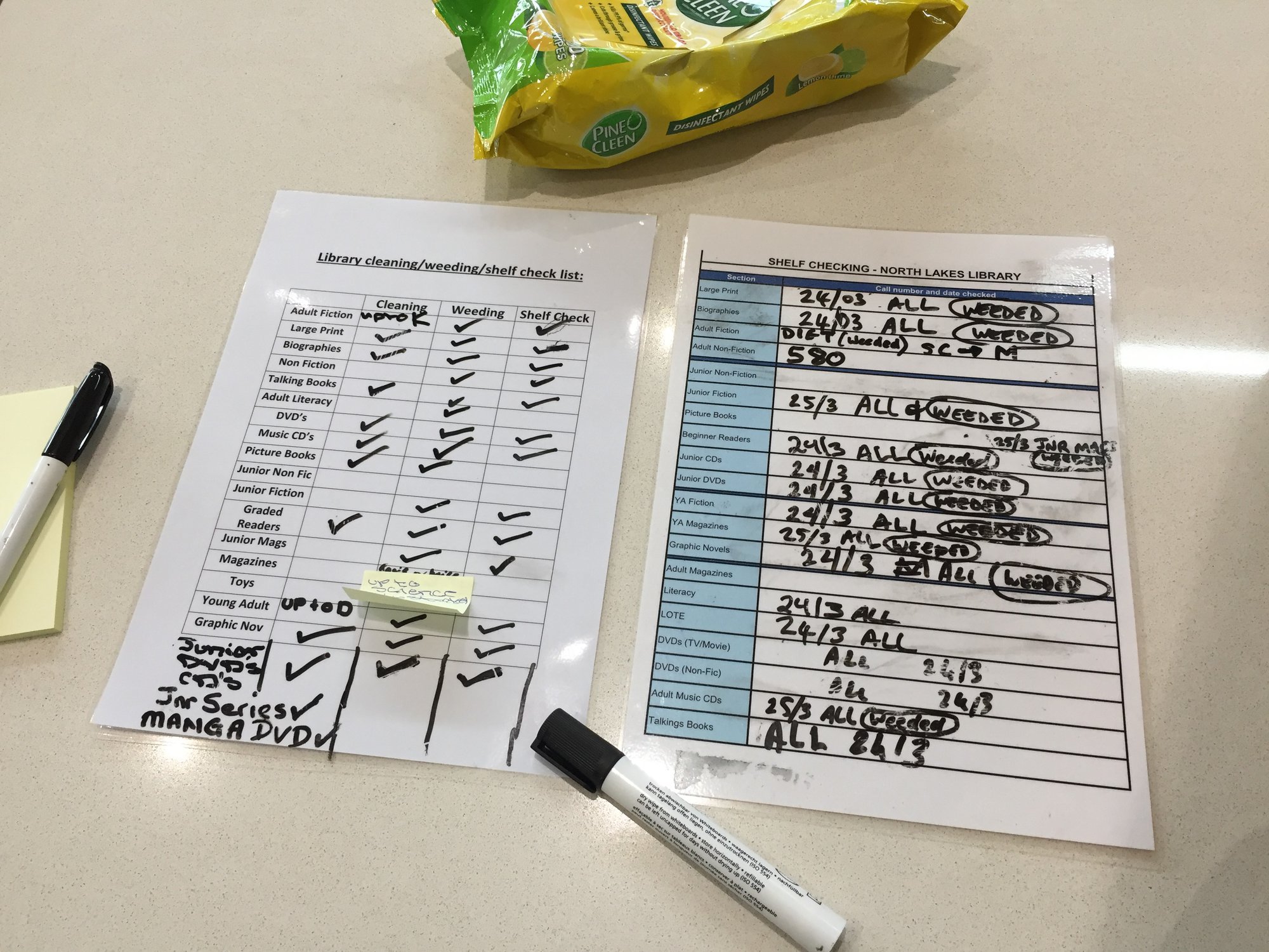 North Lakes Library - The Corso North Lakes - 08 April 2020 - to do lists while library is closed