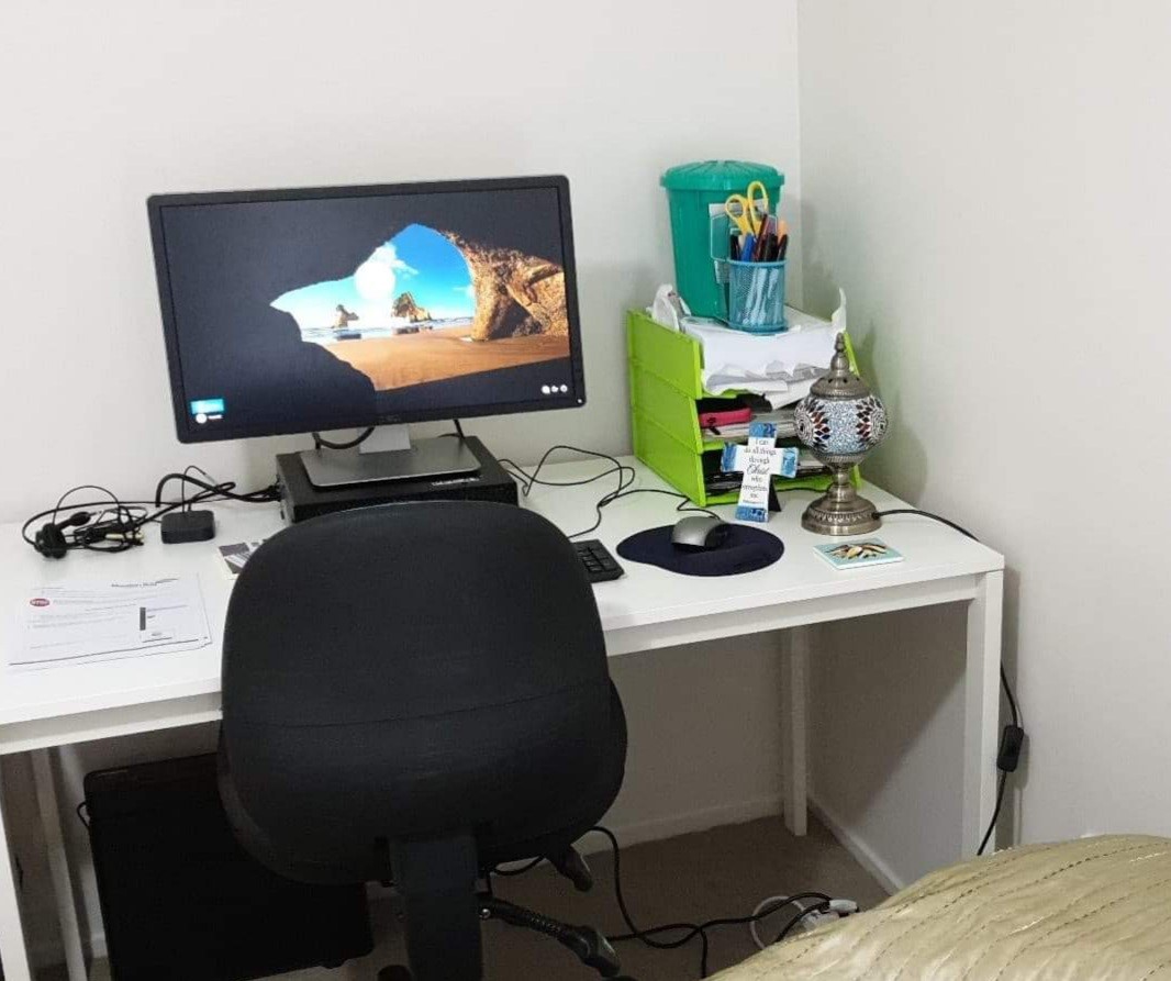 Kallangur - 2 April 2020 - working from home work station