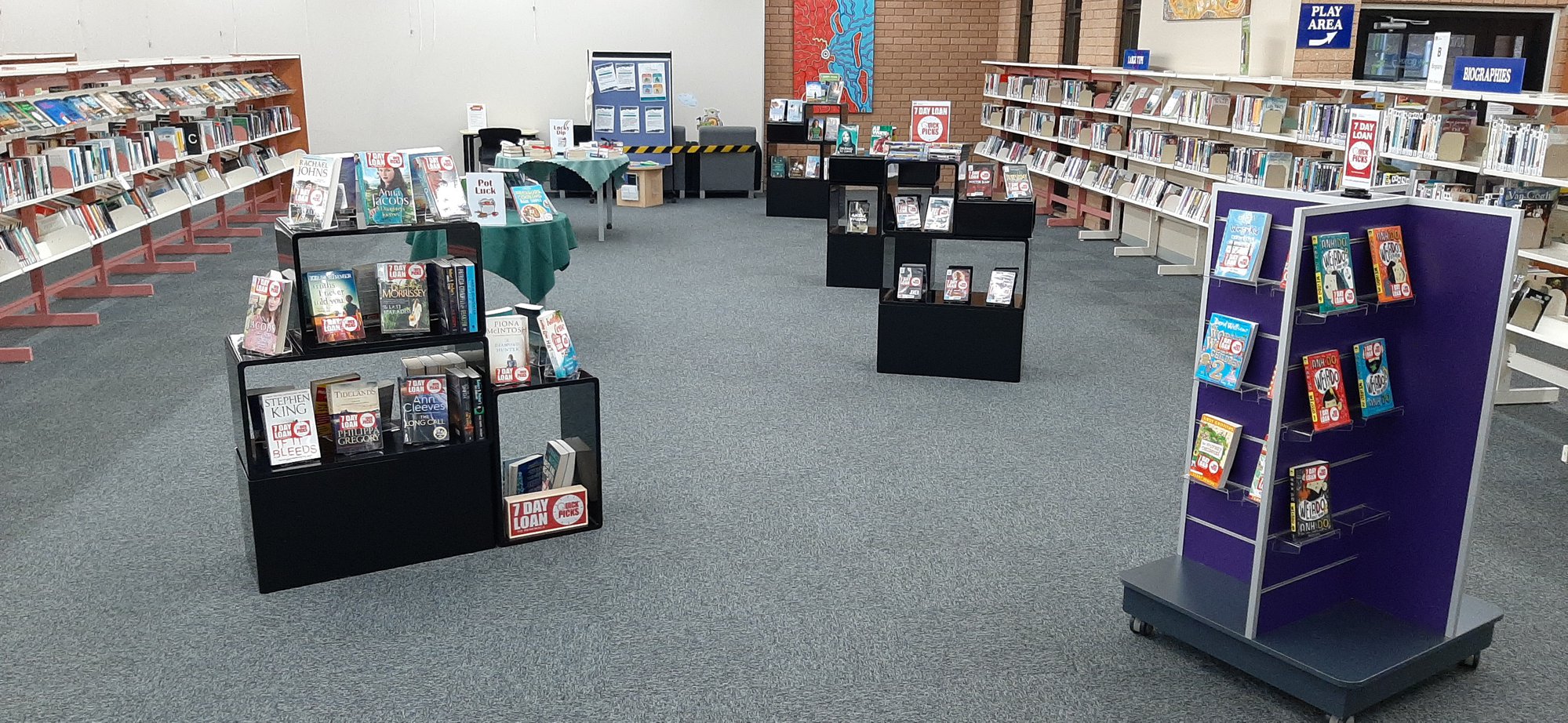 Deception Bay Library - Bayview Terrace Deception Bay - 15 May 2020 - reopening display cubes