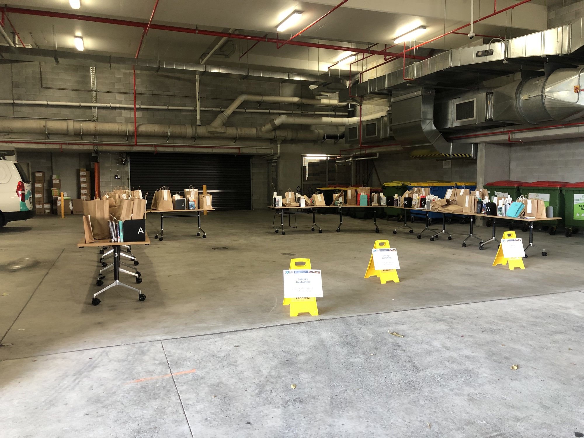 North Lakes Library - The Corso North Lakes - 15 May 2020 - reopening loading bay 4 pm