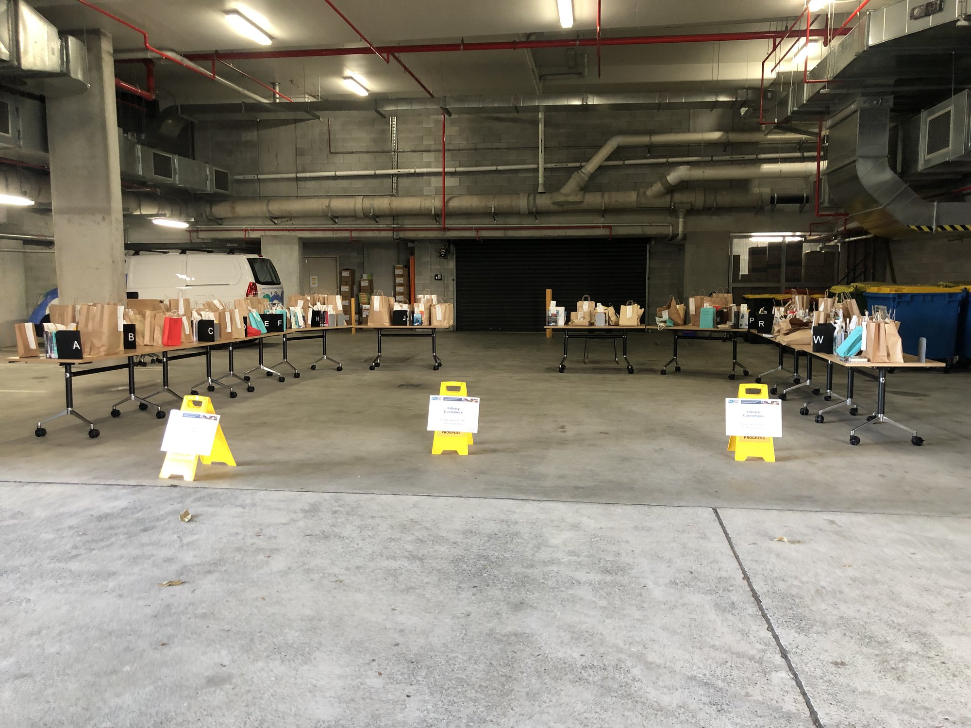North Lakes Library - The Corso North Lakes - 15 May 2020 - reopening loading bay 4pm