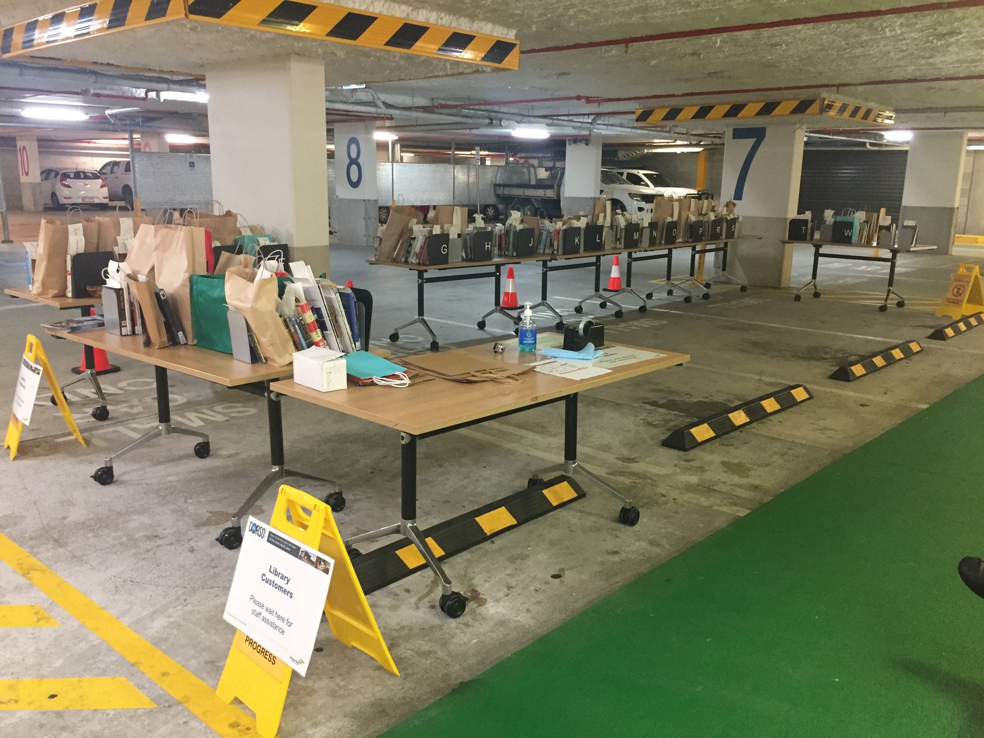 North Lakes Library - The Corso North Lakes - 29 May 2020 -car park pickup service