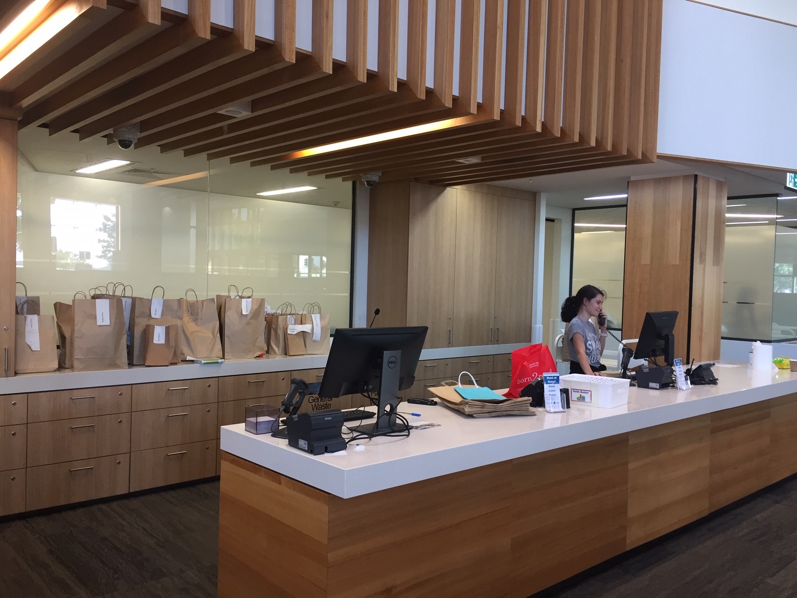 North Lakes Library - The Corso North Lakes - 14 May 2020 - Busy Calling Customers for Express Pickup