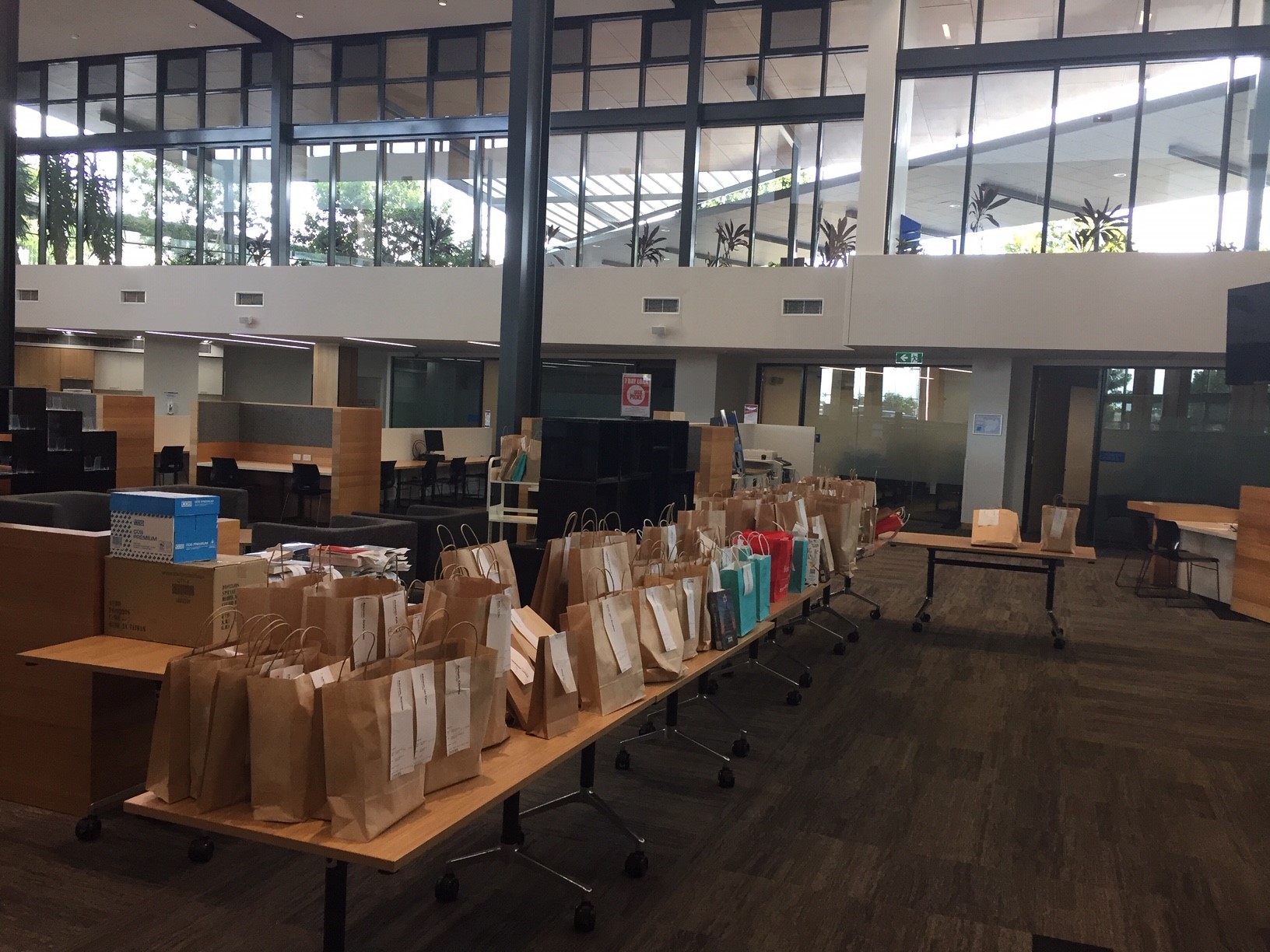 North Lakes Library - The Corso North Lakes - 14 May 2020 - Express pickup packages are building