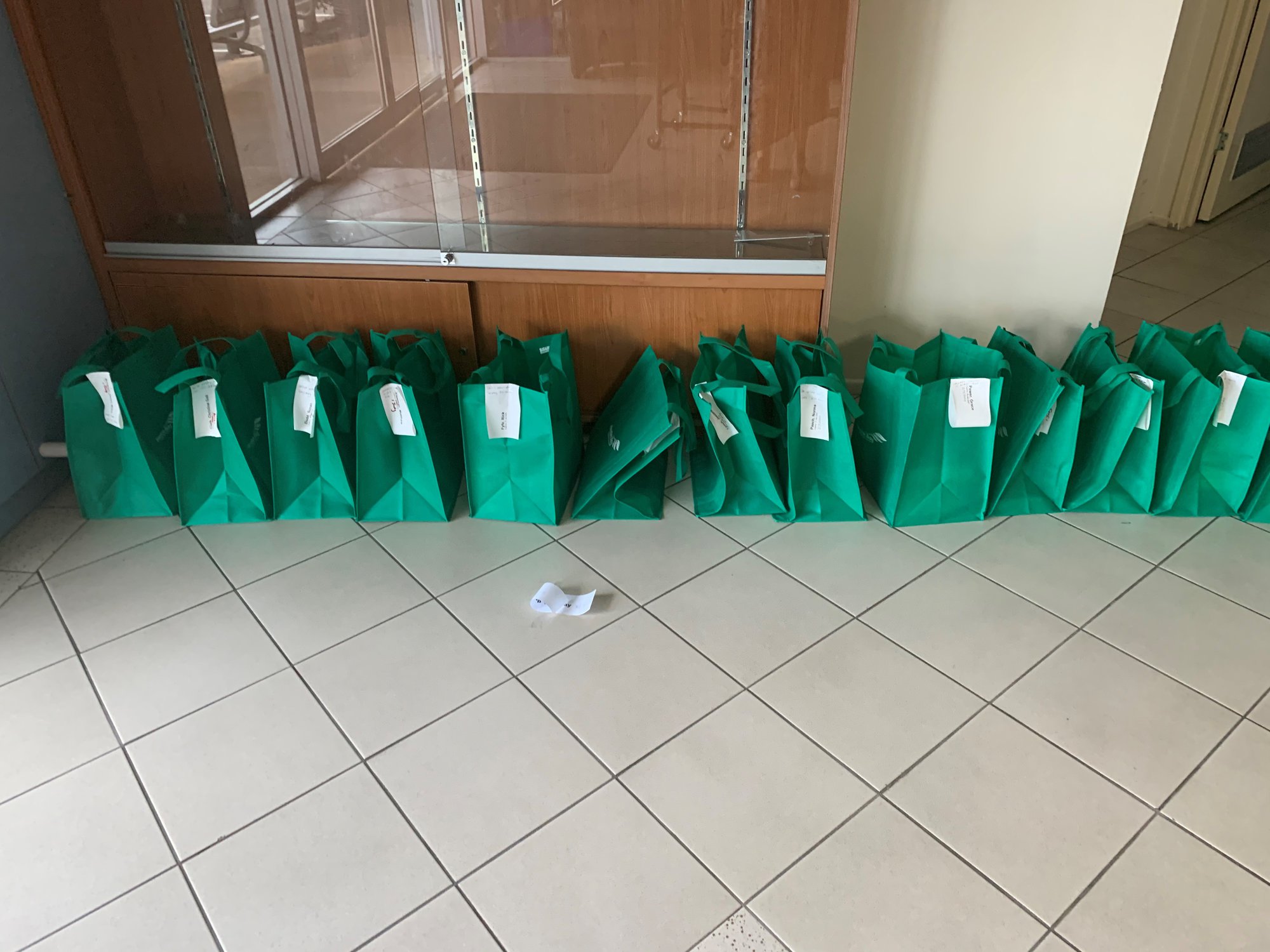 Strathpine Library - Station Road Strathpine - 8 April 2020 - books waiting to be picked up