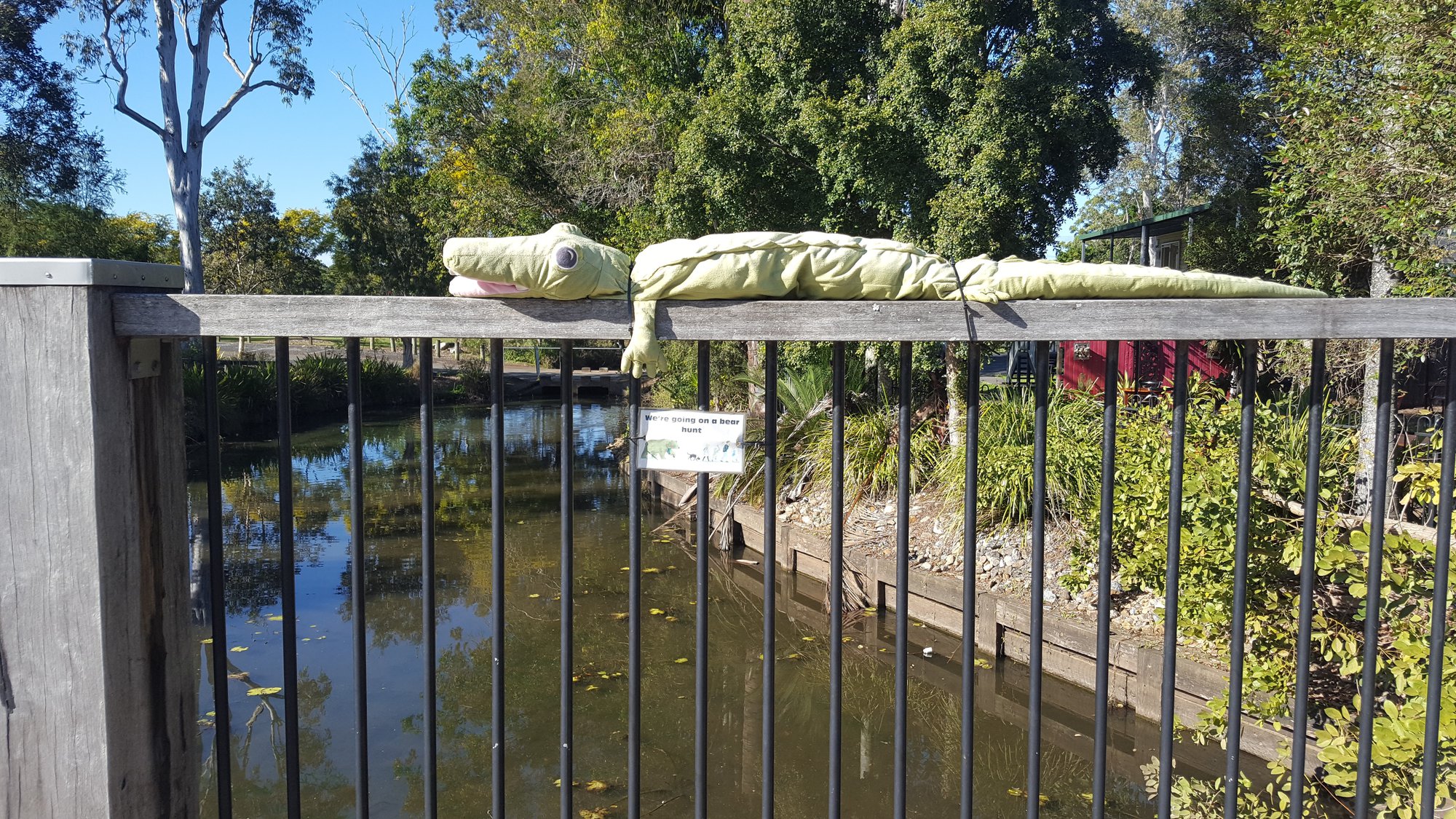 Dayboro Bridge - Williams Street Dayboro - 30 June 2020 - Bear hunt crocodile