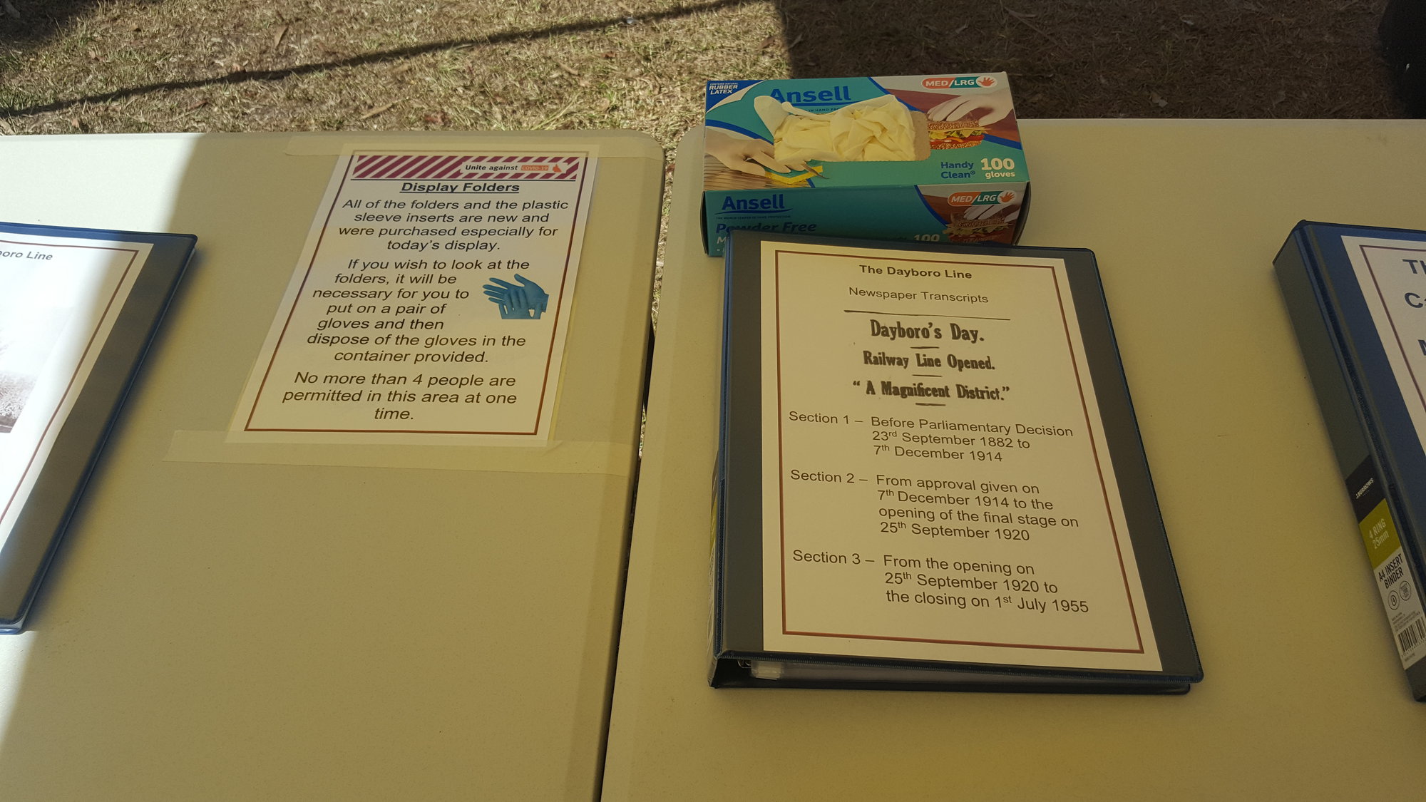 Dayboro Railway Centenary - Cnr Williams and Heathwood Street Dayboro - 26 Sep 2020 - COVID safe document display - 001