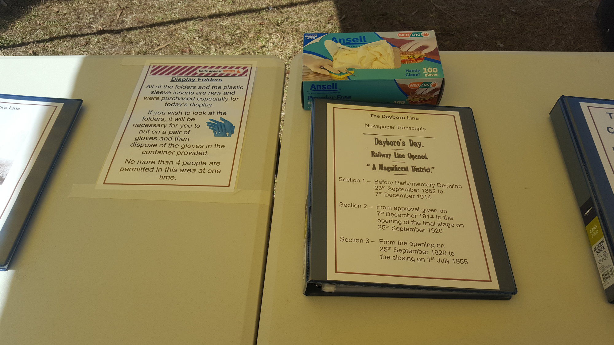 Dayboro Railway Centenary - Cnr Williams and Heathwood Street Dayboro - 26 Sep 2020 - COVID safe document display - 002