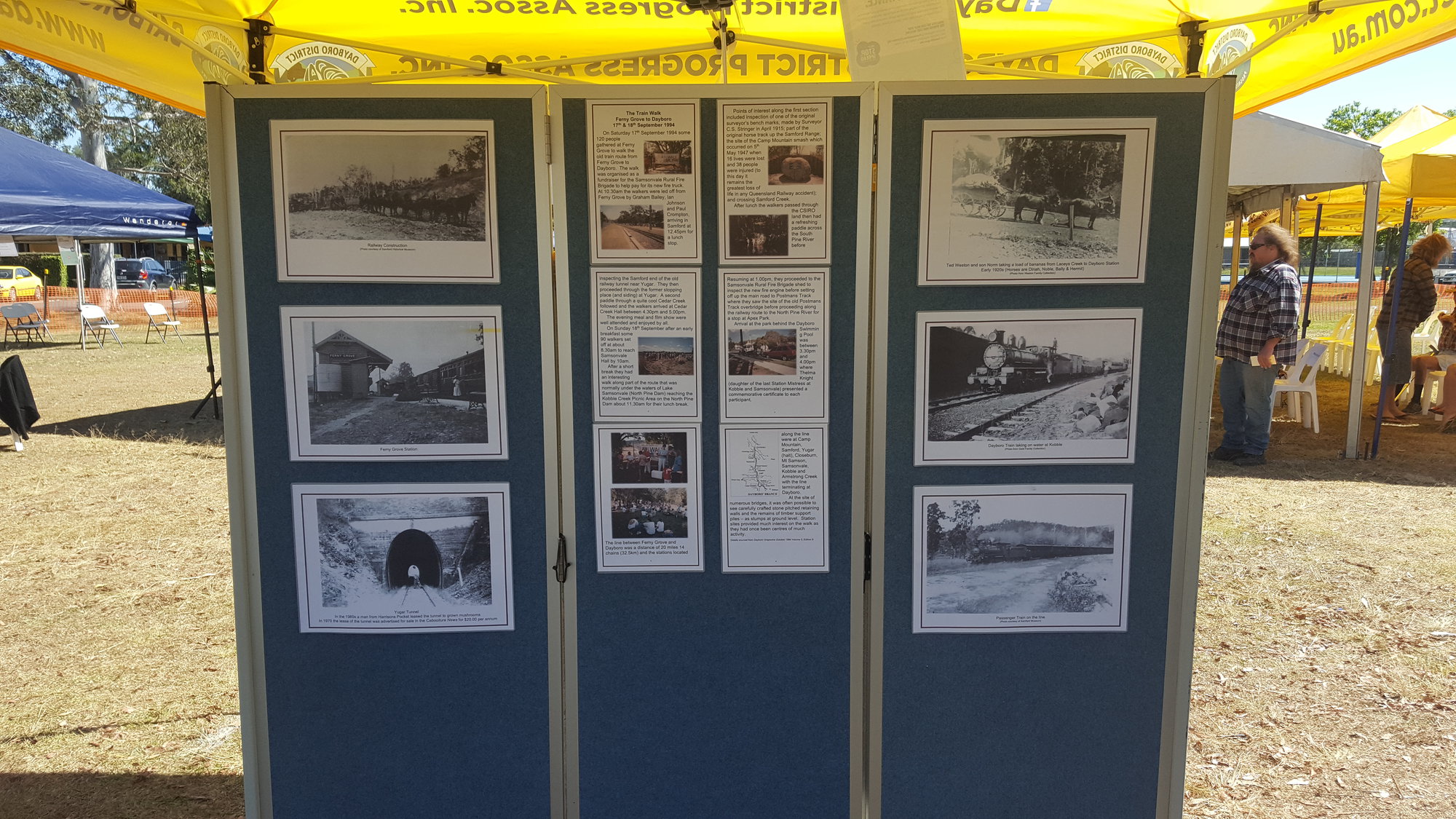 Dayboro Railway Centenary - Cnr Williams and Heathwood Street Dayboro - 26 Sep 2020 - COVID safe photo display - 003