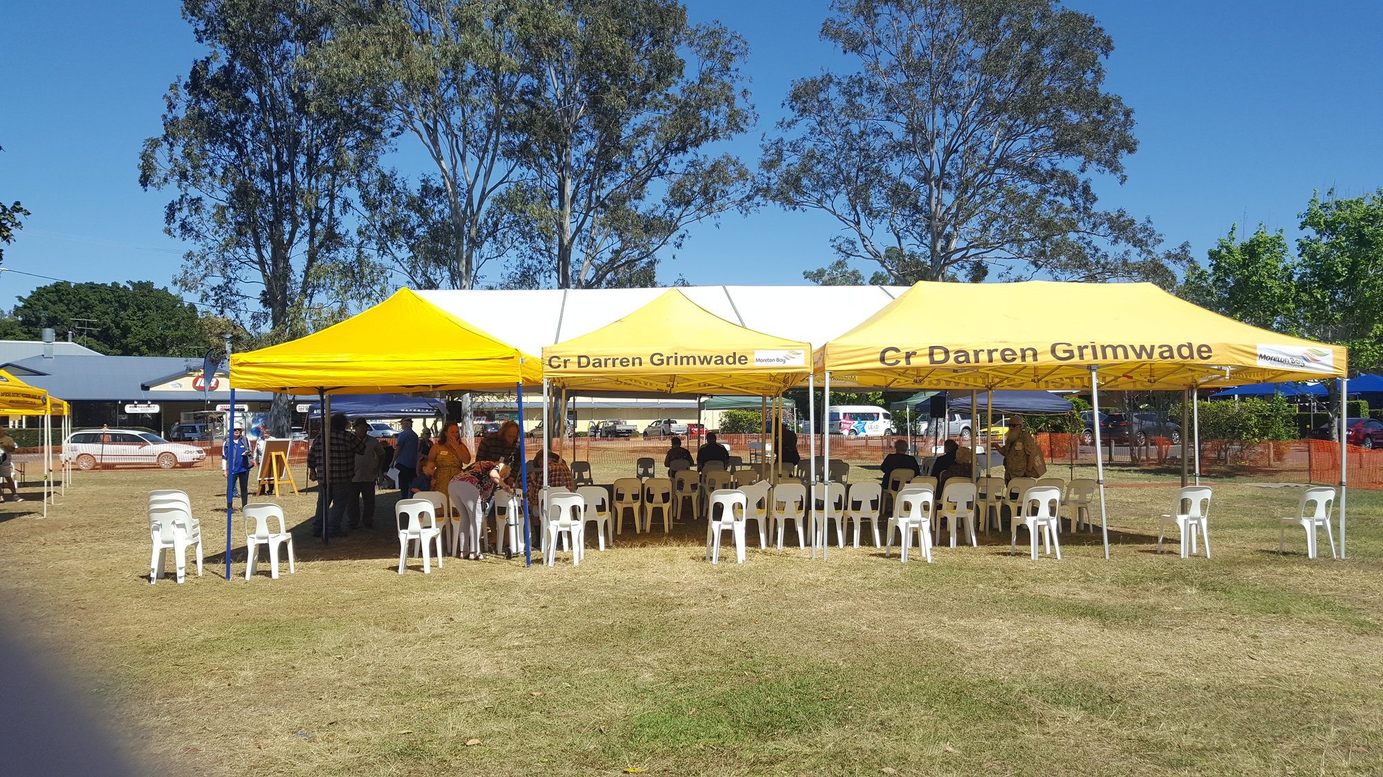 Dayboro Railway Centenary - Cnr Williams and Heathwood Street Dayboro - 26 Sep 2020 - COVID safe seating tent