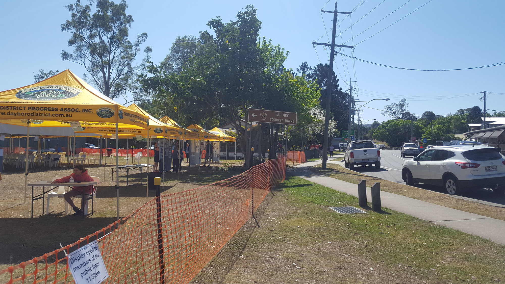 Dayboro Railway Centenary - Cnr Williams and Heathwood Street Dayboro - 26 Sep 2020 - COVID safe set up