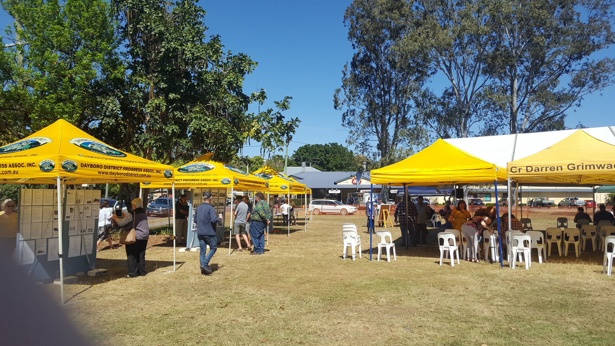 Dayboro Railway Centenary - Cnr Williams and Heathwood Street Dayboro - 26 Sep 2020 - COVID safe social distancing