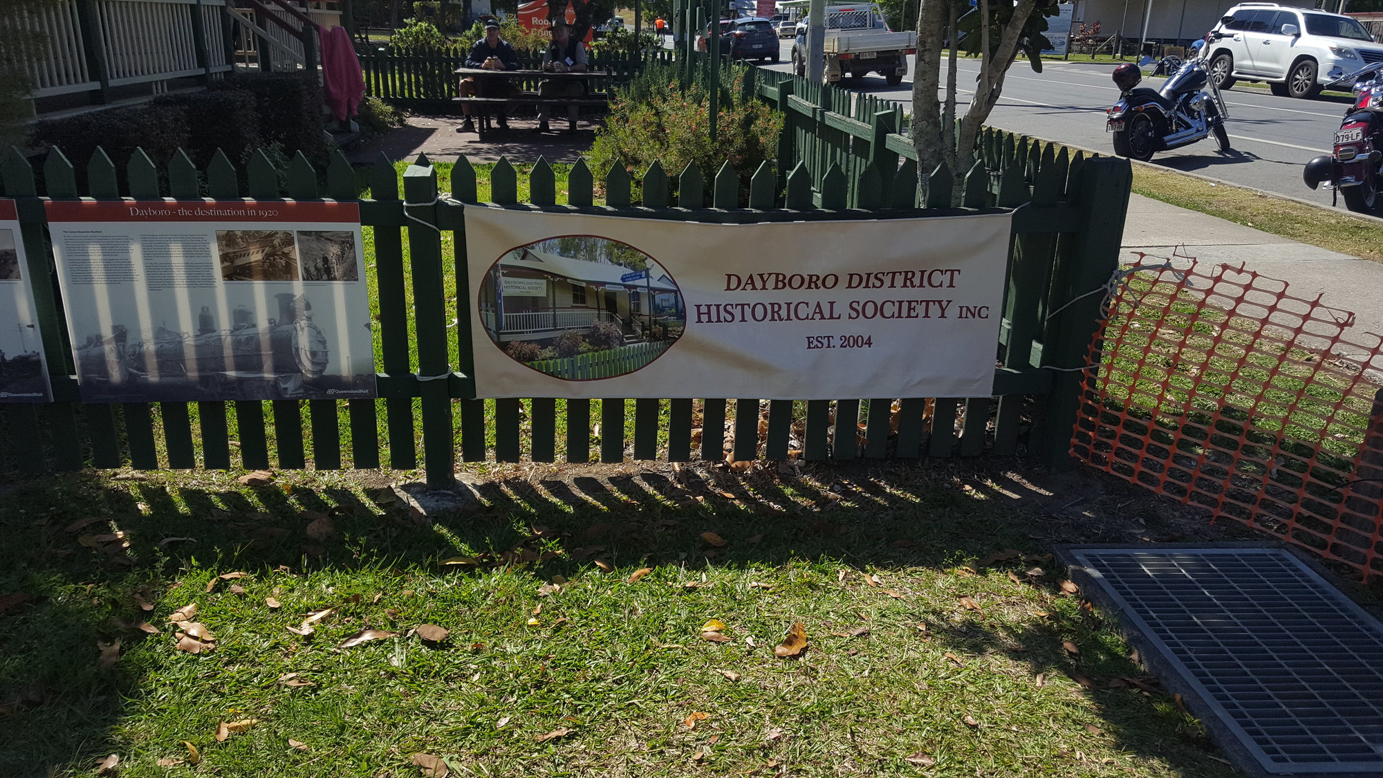 Dayboro Railway Centenary - Cnr Williams and Heathwood Street Dayboro - 26 Sep 2020 - Dayboro District Historical Society sign