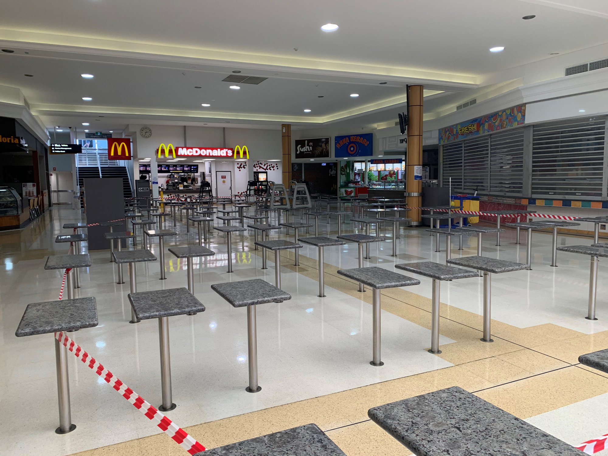 Kippa-Ring Shopping Centre - Anzac Ave Kippa-Ring - 29 March 2020 - food court - 002