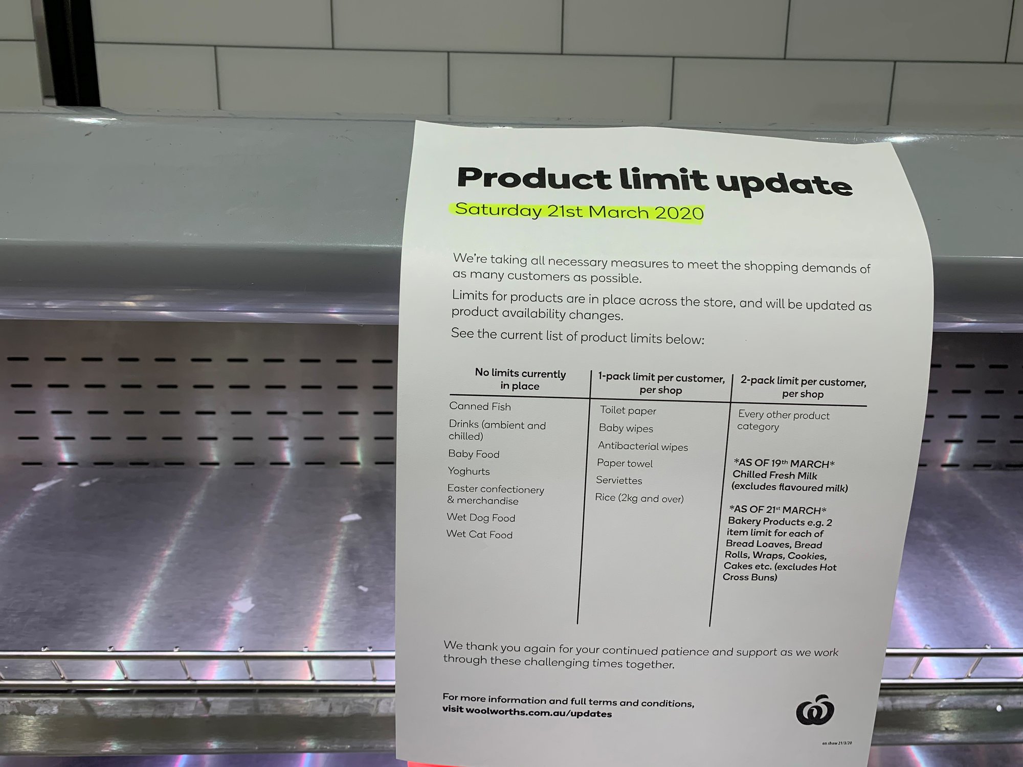 Woolworths Supermarket - Rothwell Central - Deception Bay Rd Rothwell - 15 March 2023
