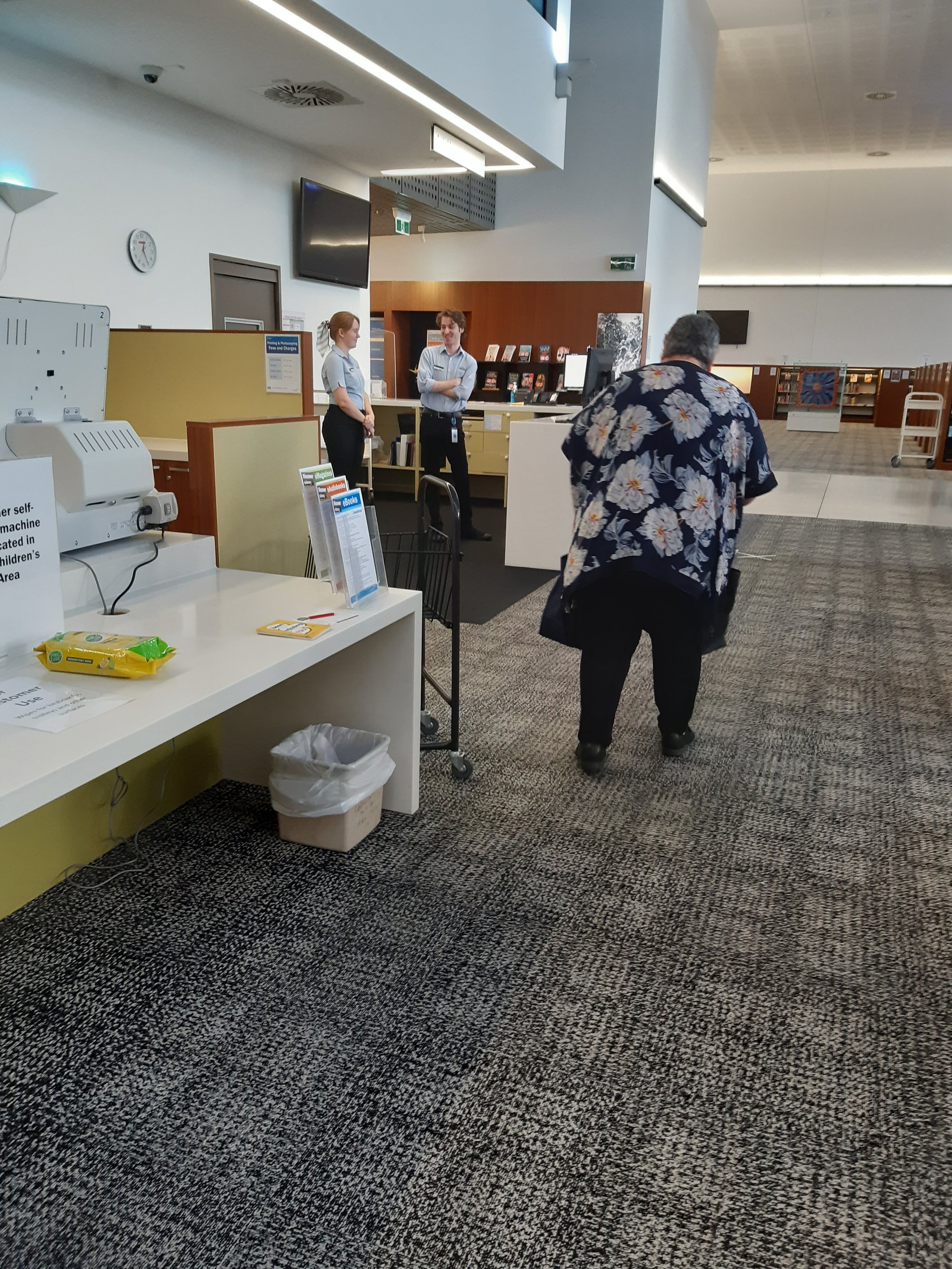 Caboolture Library - Hasking Street Caboolture - 16 May 2020 - reopening customer