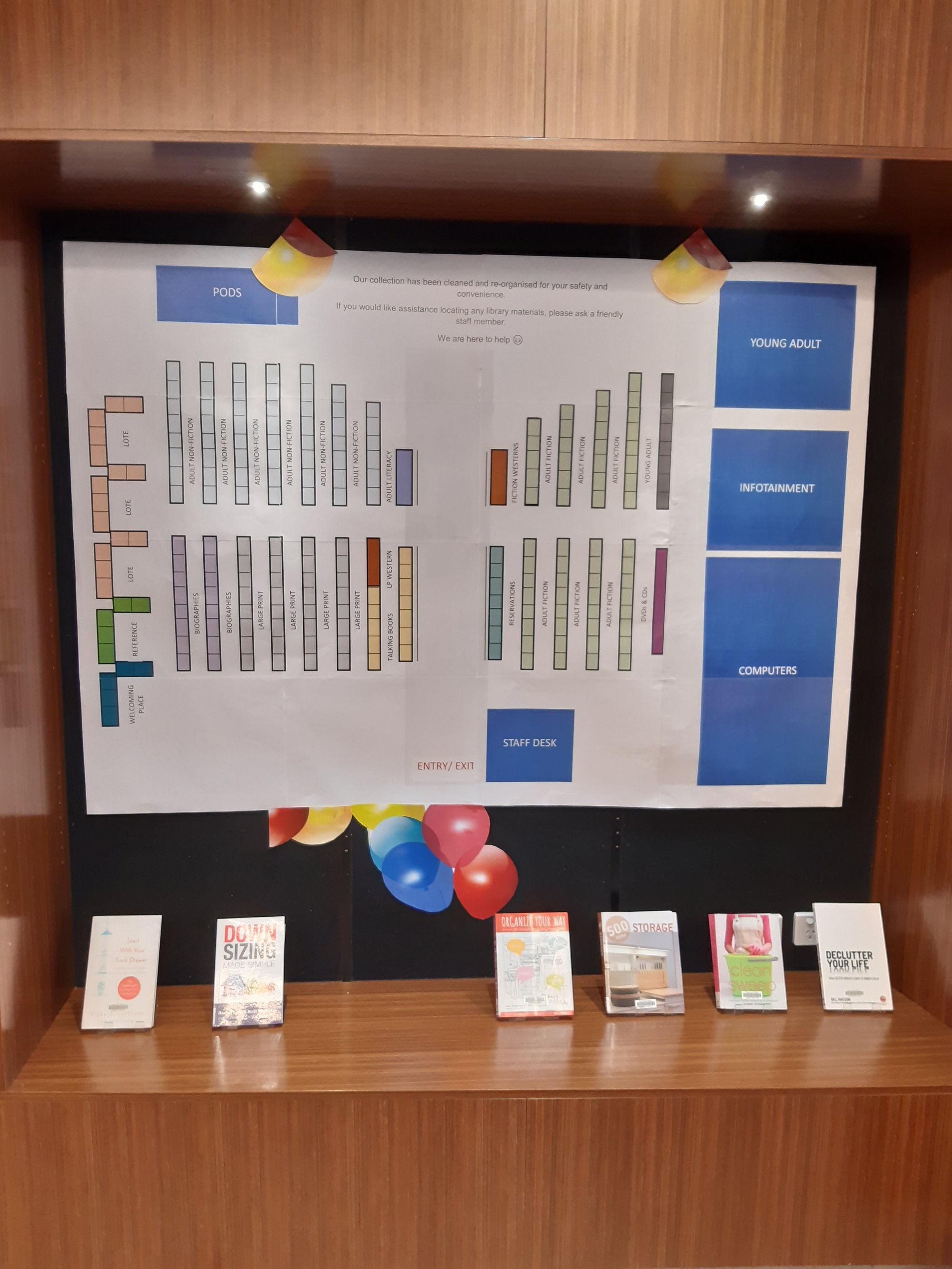 Caboolture Library - Hasking Street Caboolture - 16 May 2020 - reopening large floor map