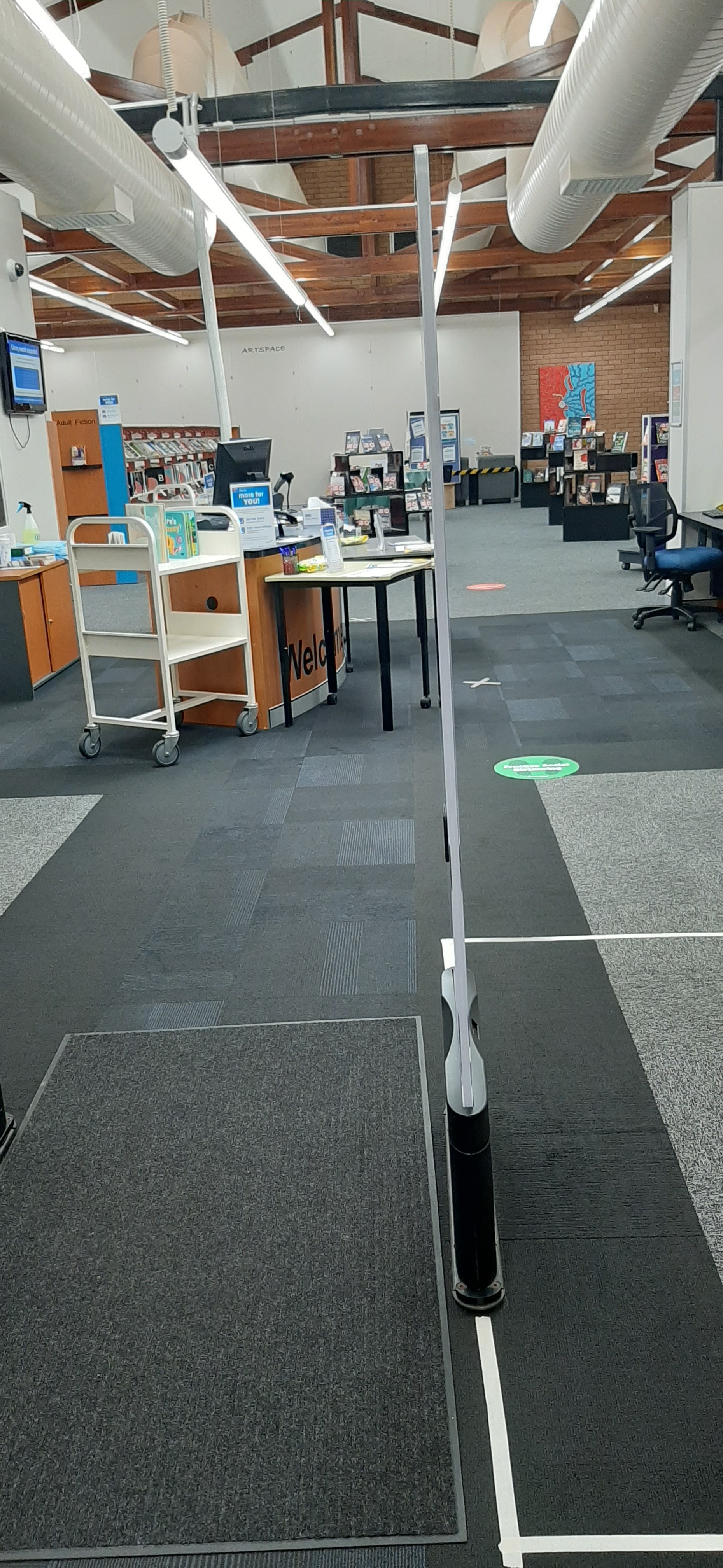Deception Bay Library - Bayview Terrace Deception Bay - 21 May 2020 - reopening social distancing security gates