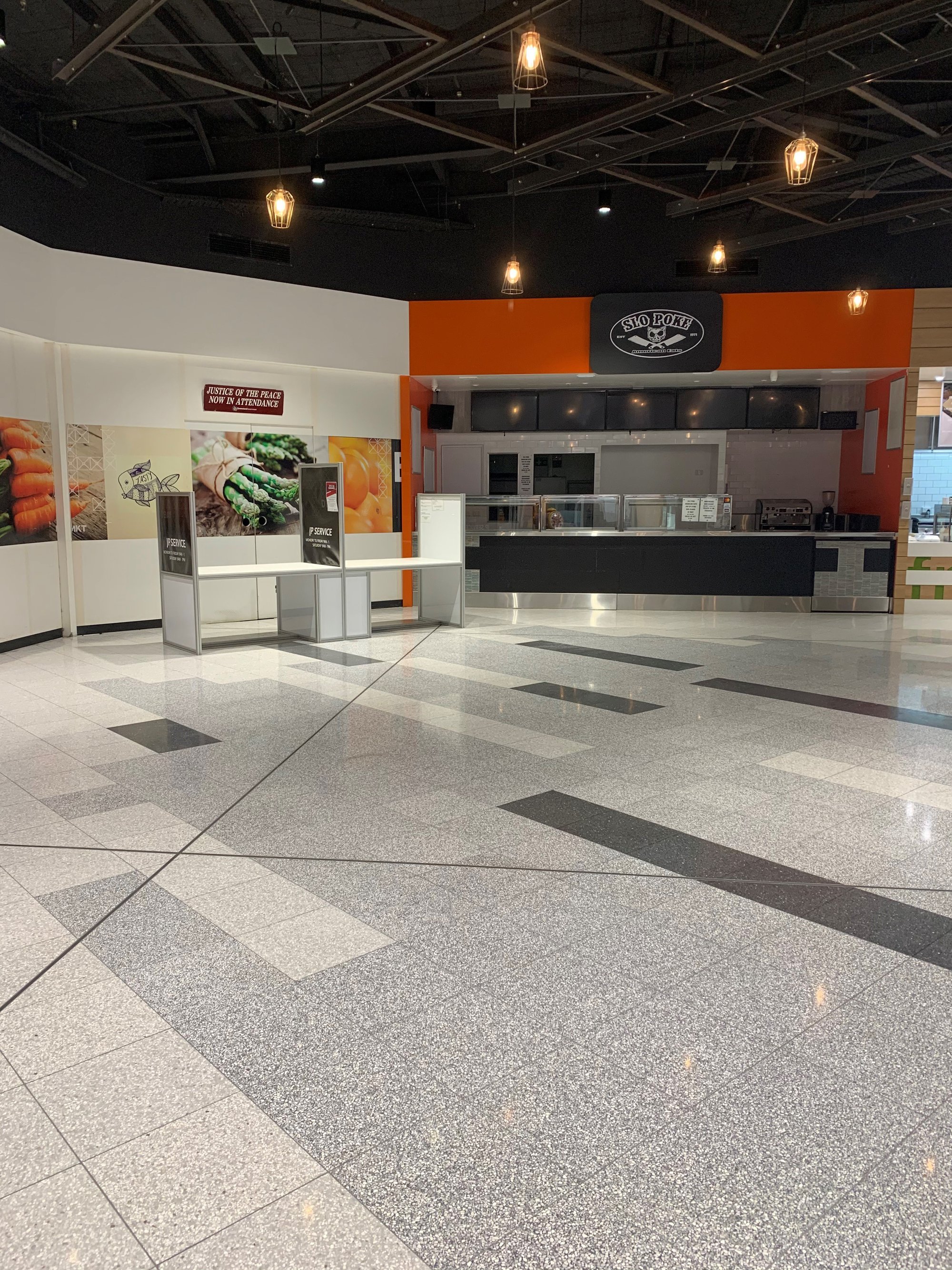Market Square Shopping Centre Bay Avenue Deception Bay - 7 April 2020 - empty foodcourt - 001
