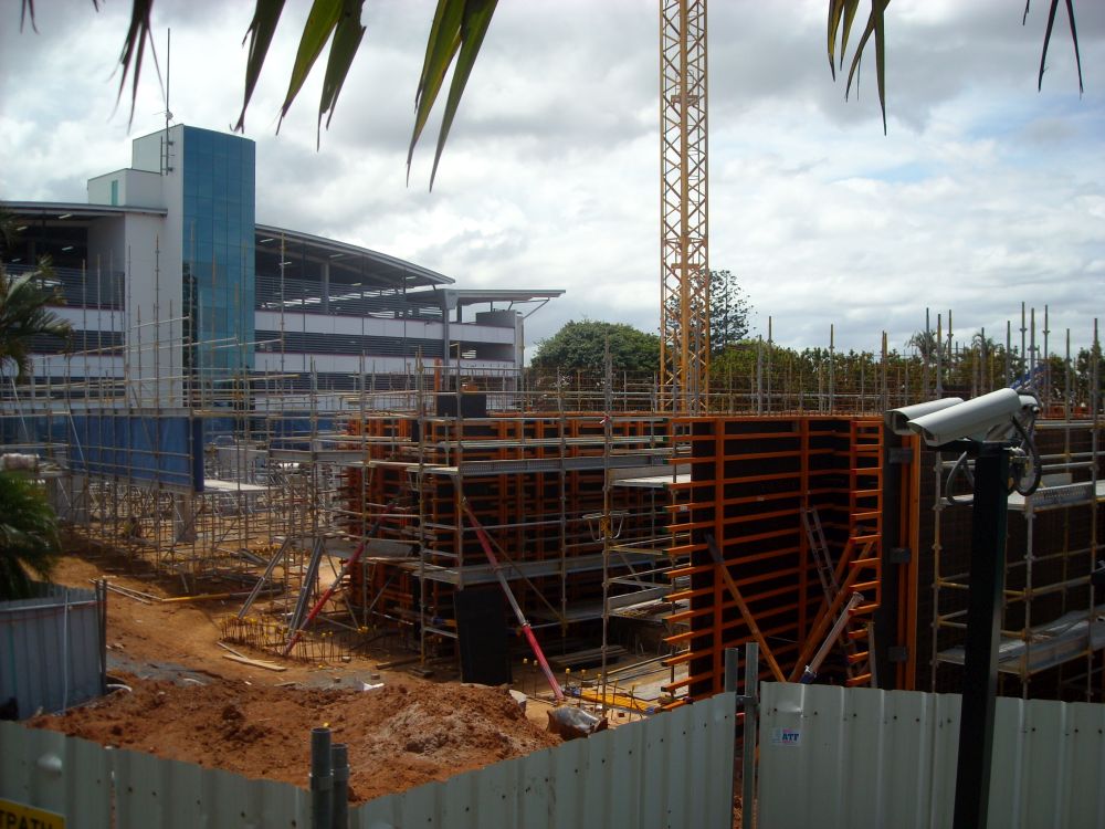 Formwork for the construction of the Caboolture Hub, 4 Hasking Street Caboolture