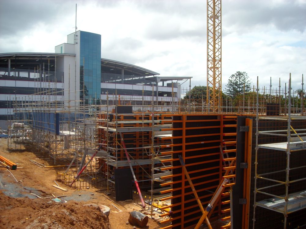 Formwork for the construction of the Caboolture Hub, 4 Hasking Street Caboolture