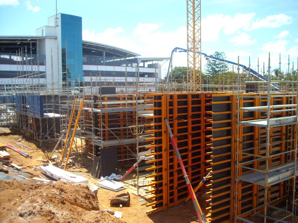Formwork for the construction of the Caboolture Hub, 4 Hasking Street Caboolture