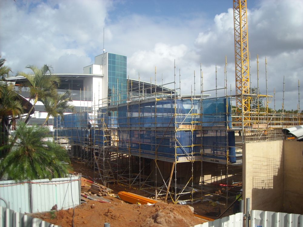 Construction site of the Caboolture Hub, 4 Hasking Street Caboolture