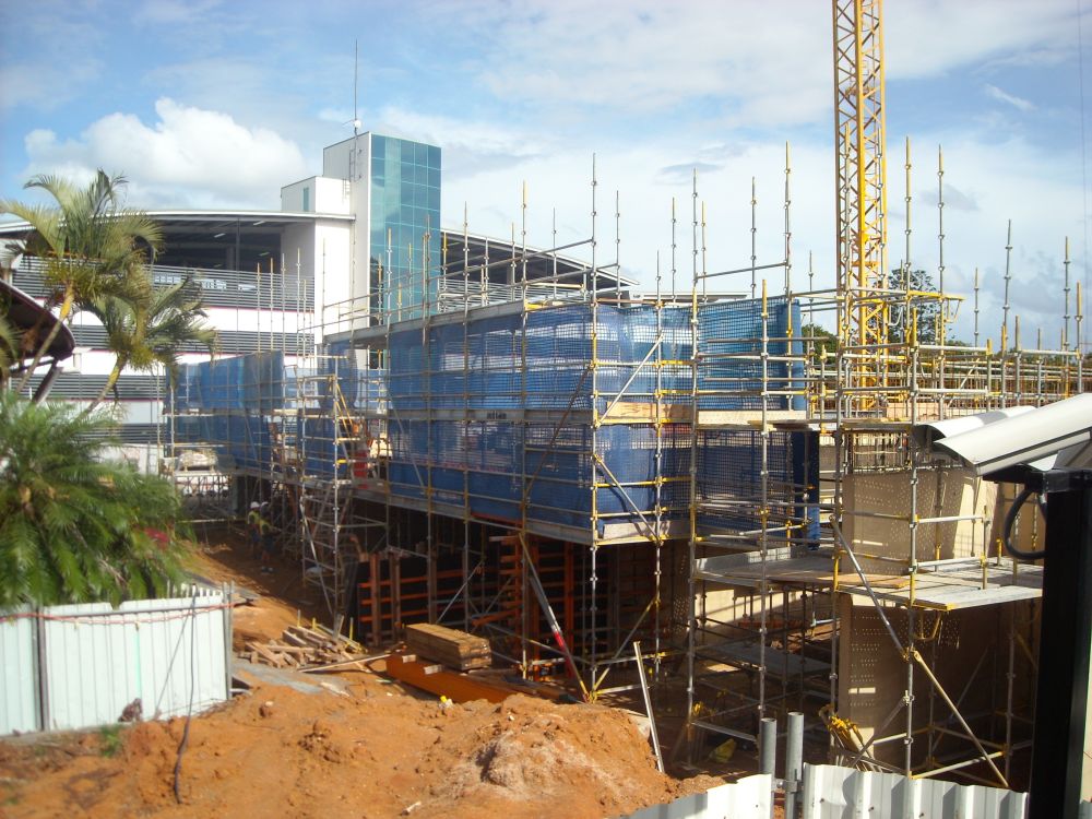Construction site of the Caboolture Hub, 4 Hasking Street Caboolture
