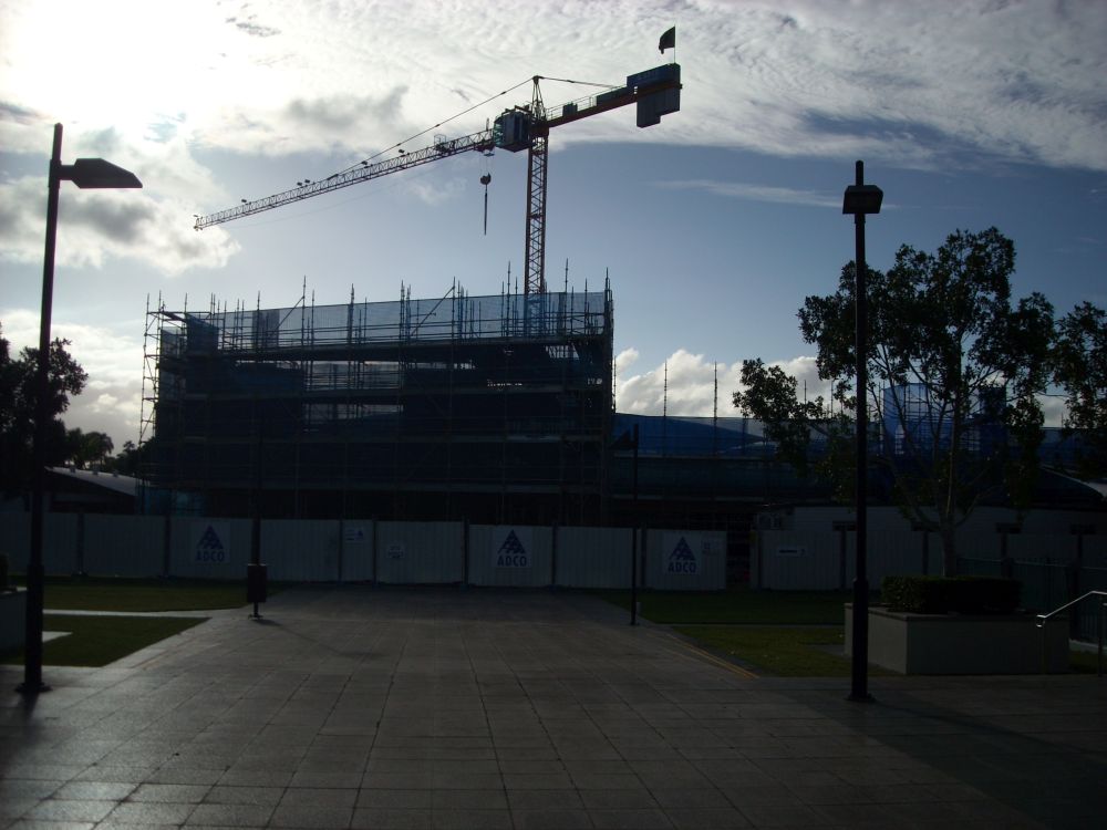 Construction site of the building known as the Caboolture Hub, 4 Hasking Street Caboolture