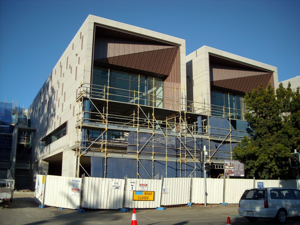Northern aspect of the construction of the Caboolture Hub, 4 Hasking Street Caboolture