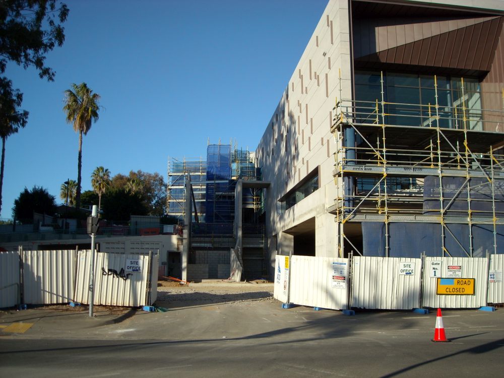 Northern aspect of the construction of the Caboolture Hub, 4 Hasking Street Caboolture