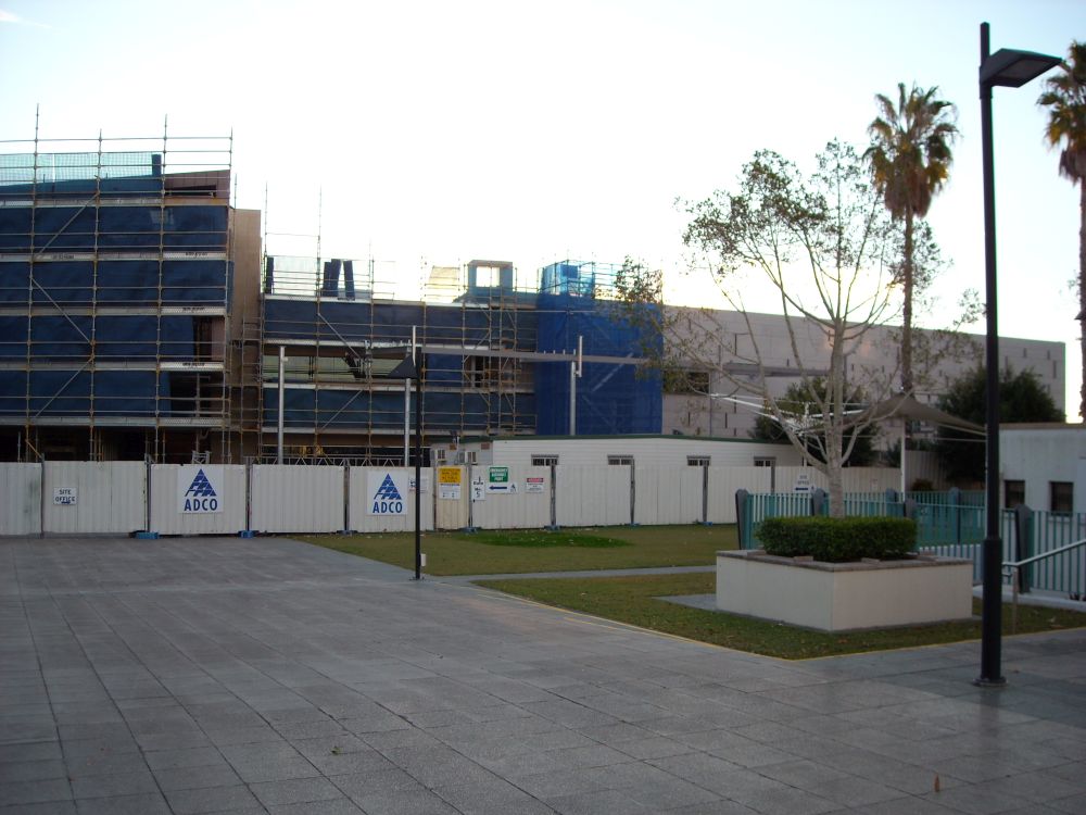 Main entrance under construction for the new building known as the Caboolture Hub, 4 Hasking Street Caboolture 