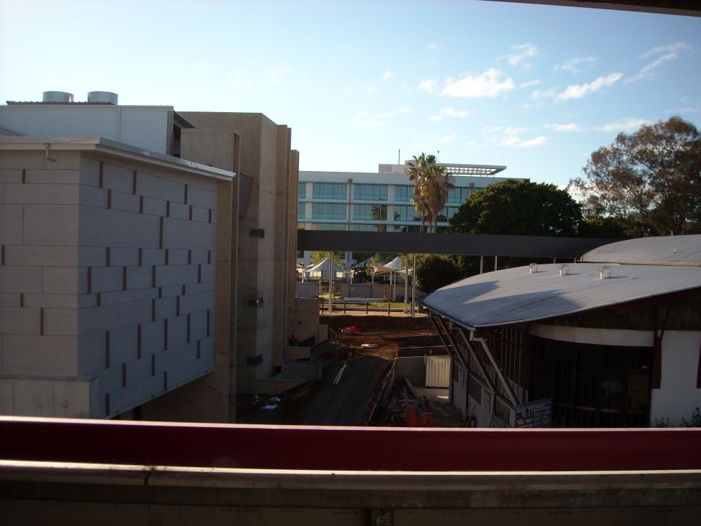 Southern exterior wall of the new building known as the Caboolture Hub, 4 Hasking Street Caboolture 