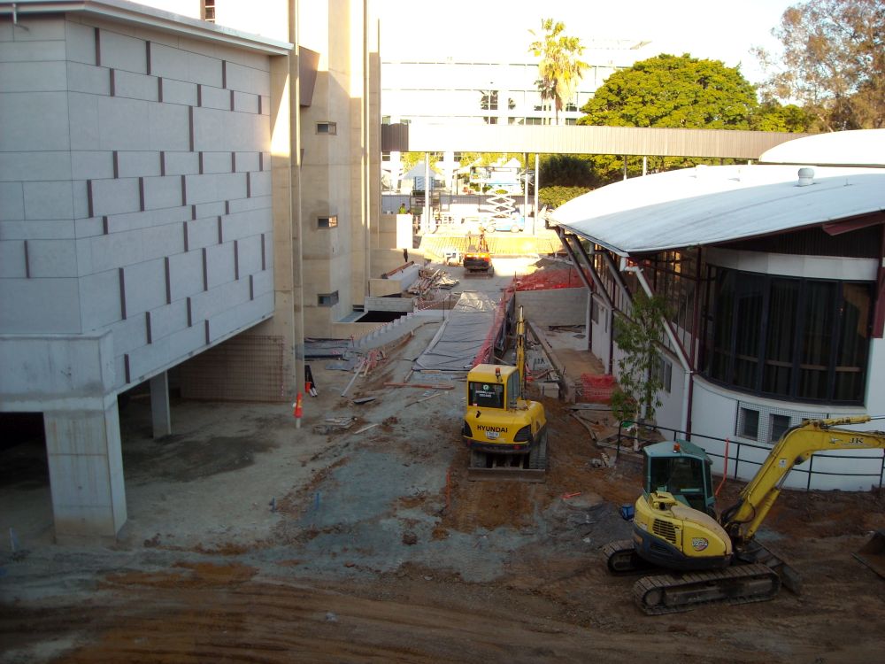 Southern exterior wall of the new building known as the Caboolture Hub, 4 Hasking Street Caboolture 