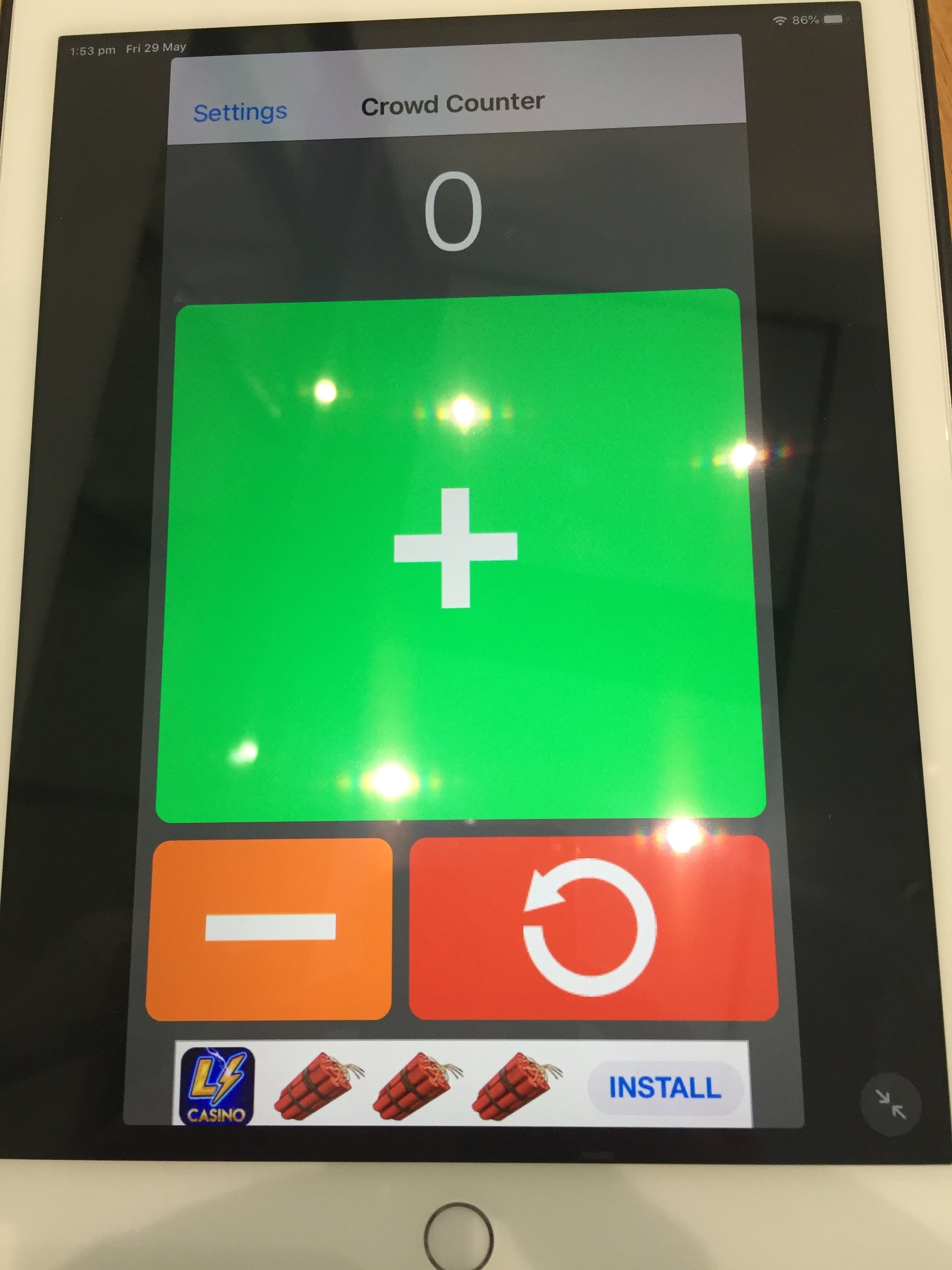 North Lakes Library - The Corso North Lakes - 29 May 2020 - people counter gets quiet