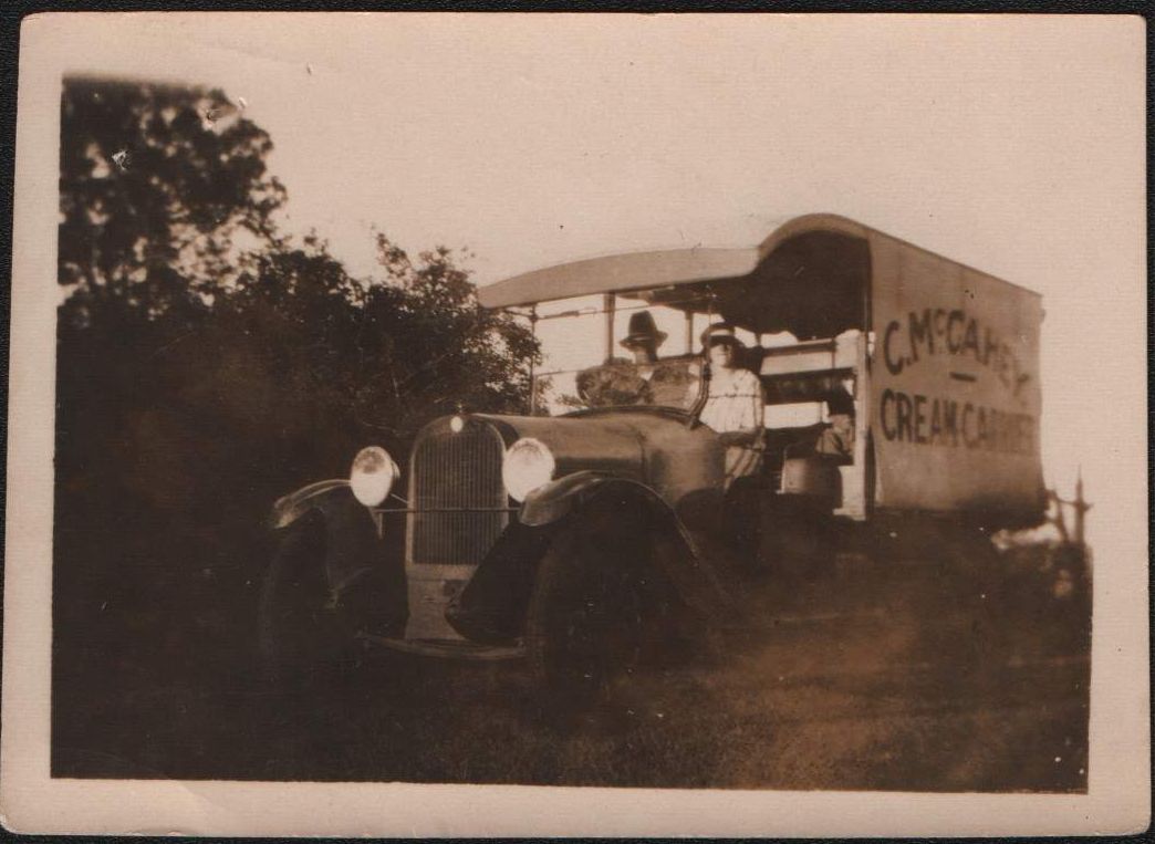 Charles McGahey's cream carrier - ca. 1923