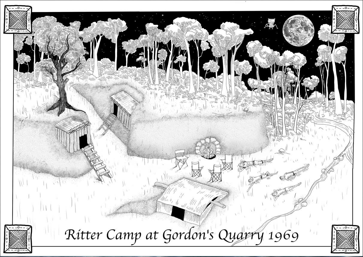 Ritter Camp at Gordon's Quarry 1969